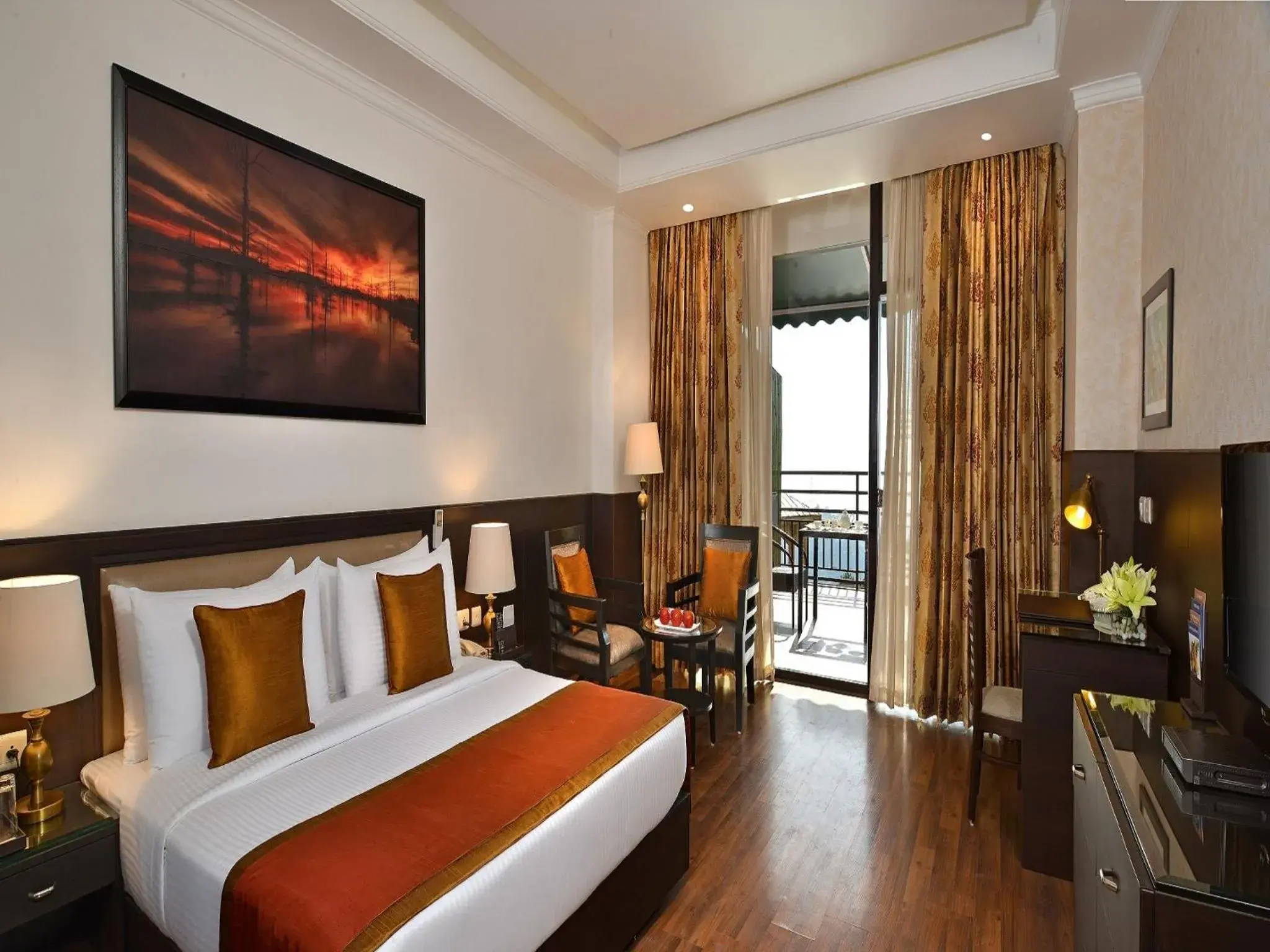 Deluxe Double Room with Complimentary Welcome drink on arrival and 20% off on F&B Service and 20% off on Spa in Fortune Park Moksha, Mcleodganj - Member ITC Hotels' Group Deluxe Double Room with Complimentary Welcome drink on arrival and 20% off on F&B Service and 20% off on Spa in Fortune Park Moksha, Mcleodganj - Member ITC Hotels' Group