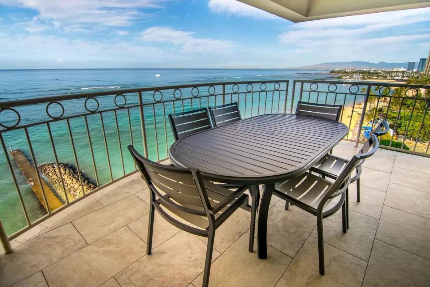 Balcony/Terrace in Waikiki Shore by Outrigger