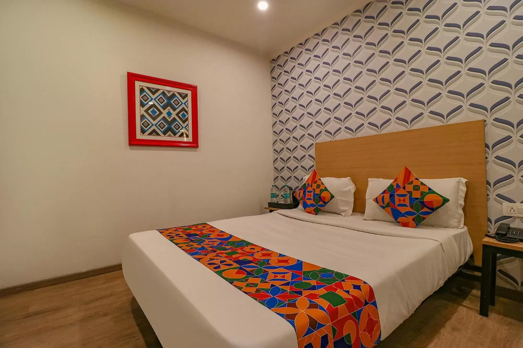 Bed in FabHotel Chattarpur Enclave - Opposite Tivoli Garden Bed in FabHotel Chattarpur Enclave - Opposite Tivoli Garden