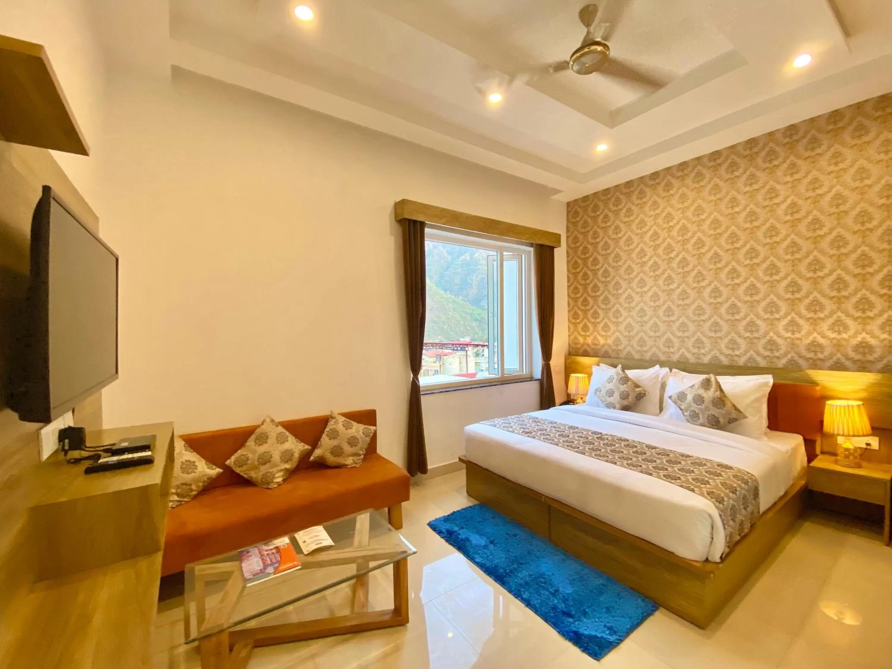 Bed in Arogyadham Wellness Retreat