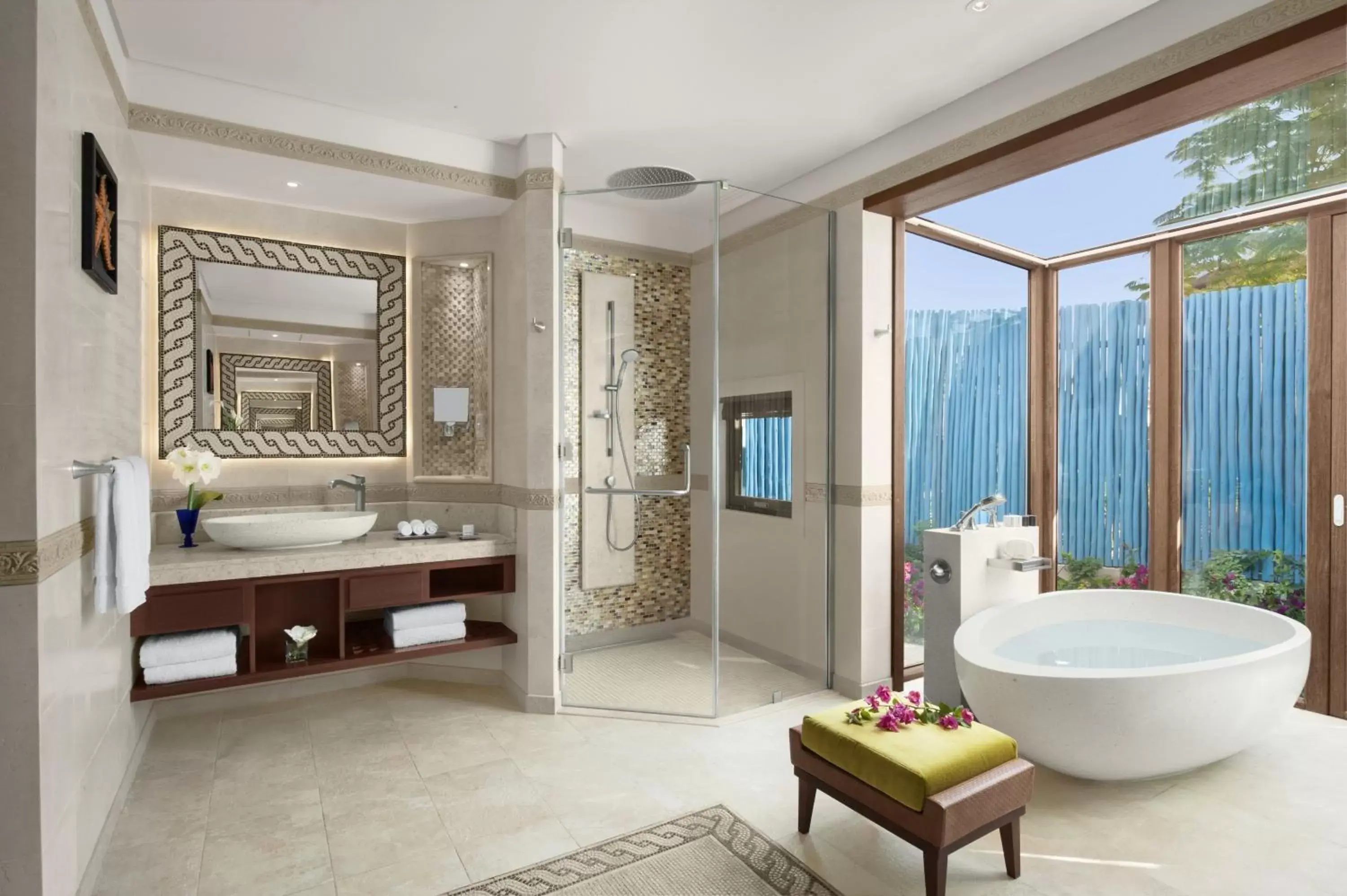 Bathroom in Banana Island Resort Doha by Anantara