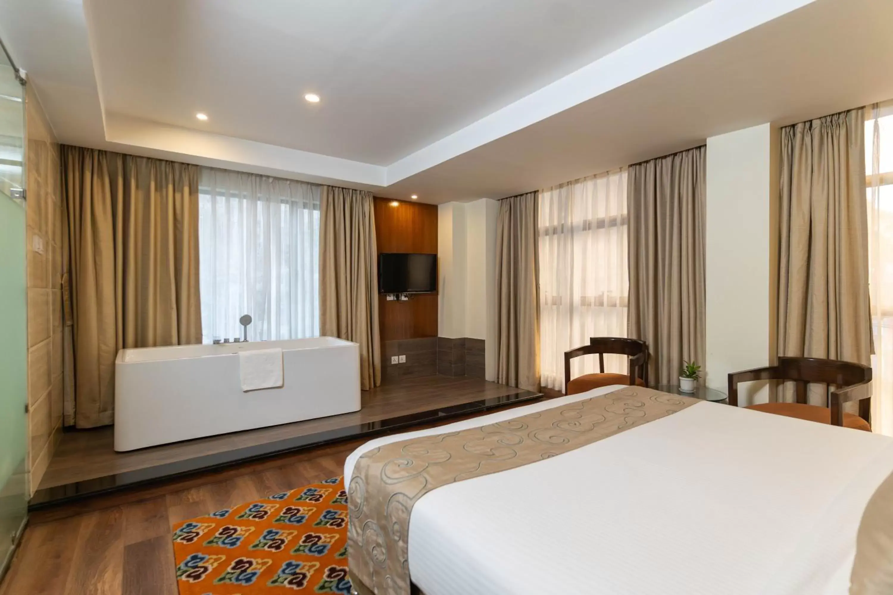 Bedroom, Bed in Hotel Shambala
