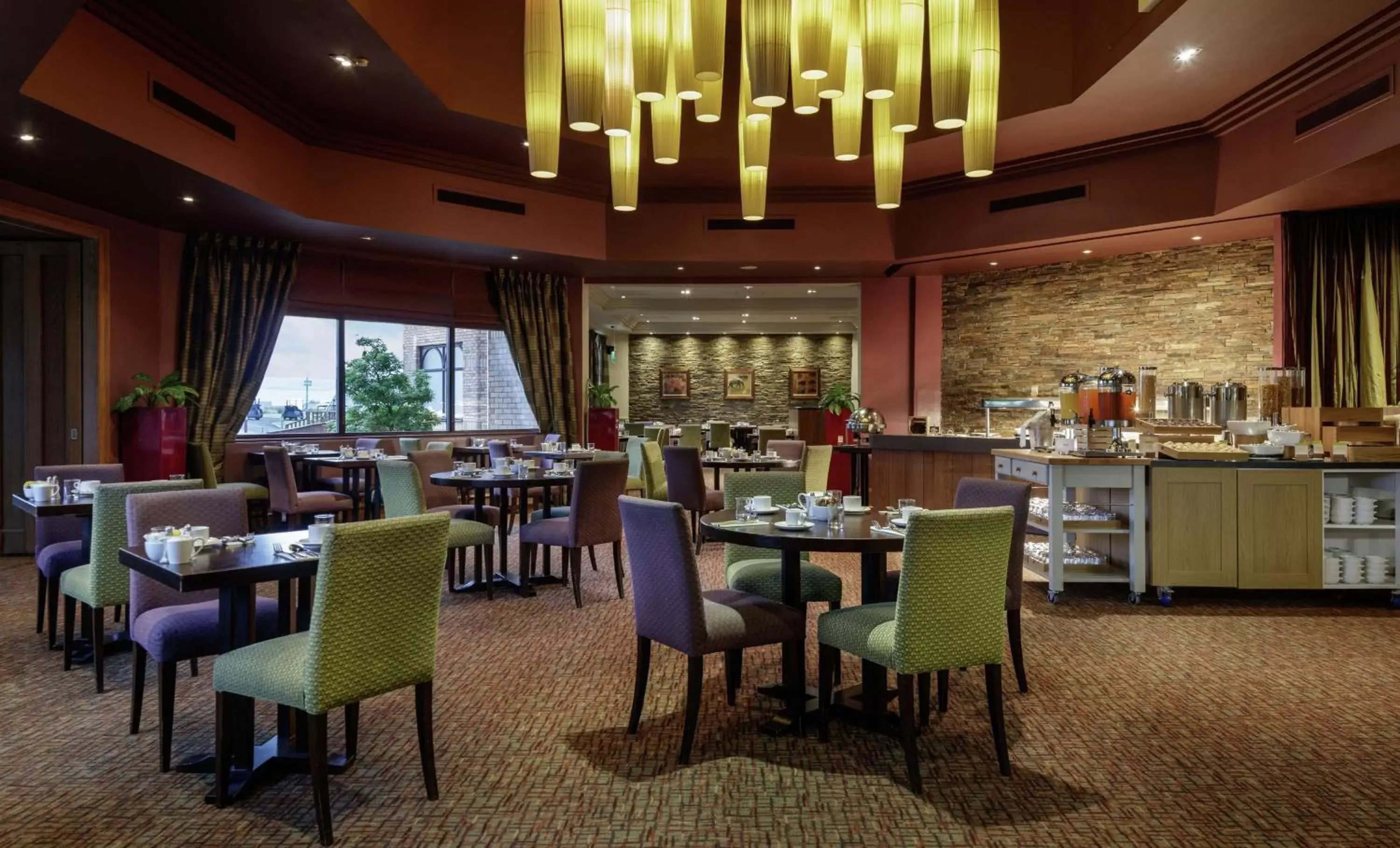 Breakfast, Restaurant/Places to Eat in Doubletree By Hilton Glasgow Westerwood Spa & Golf Resort
