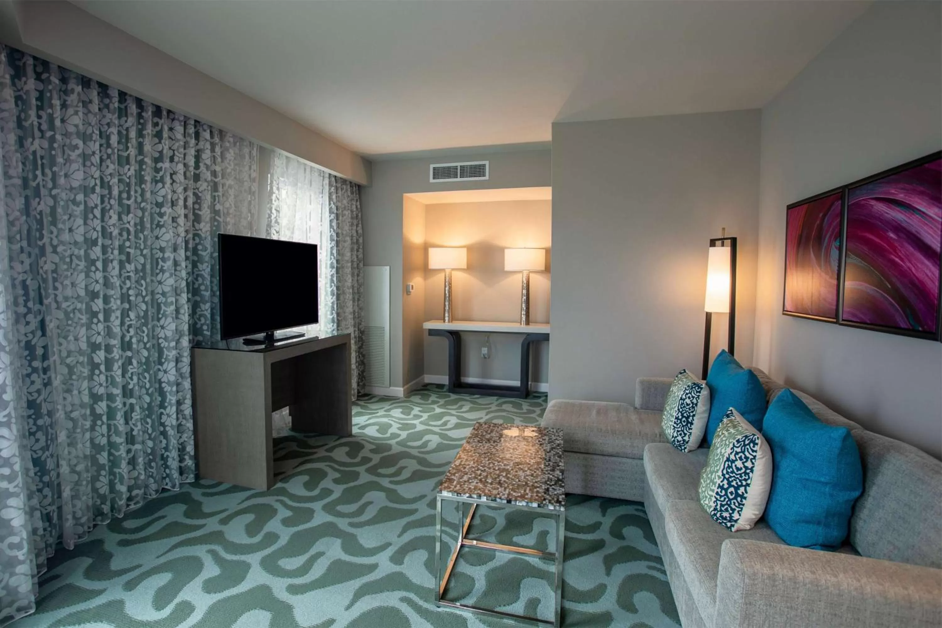 Photo of the whole room in Wyndham Grand Jupiter at Harbourside Place