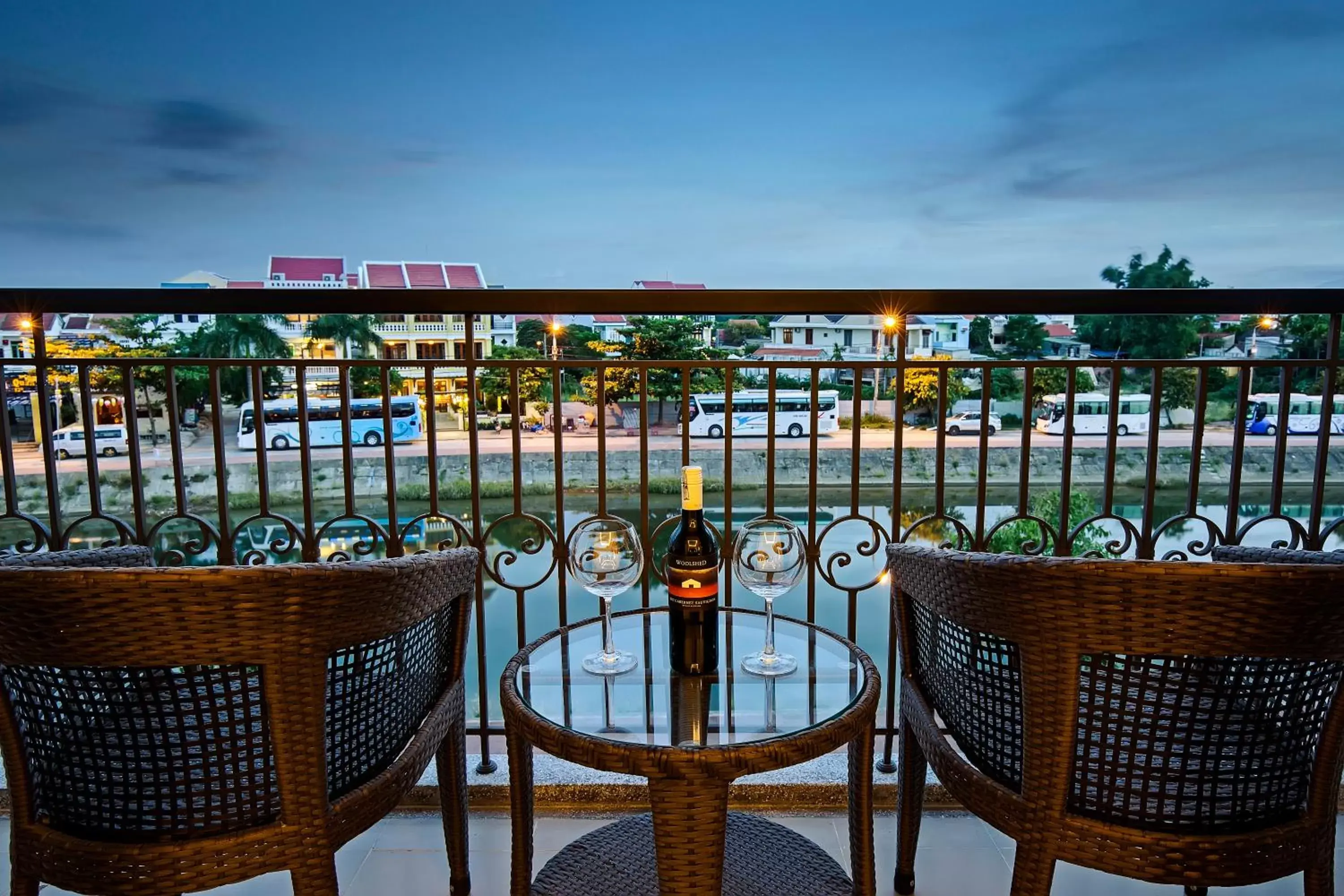 Balcony/Terrace in Laluna Hoi An Riverside Hotel & Spa