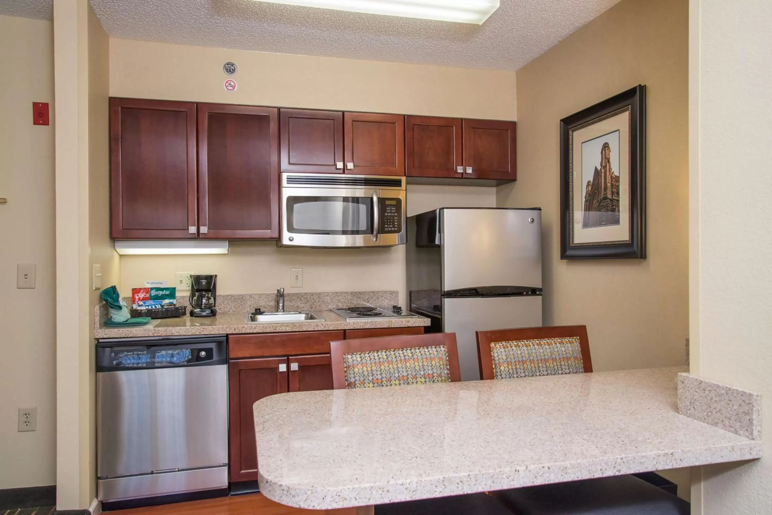 Kitchen or kitchenette in Homewood Suites Durham-Chapel Hill I-40