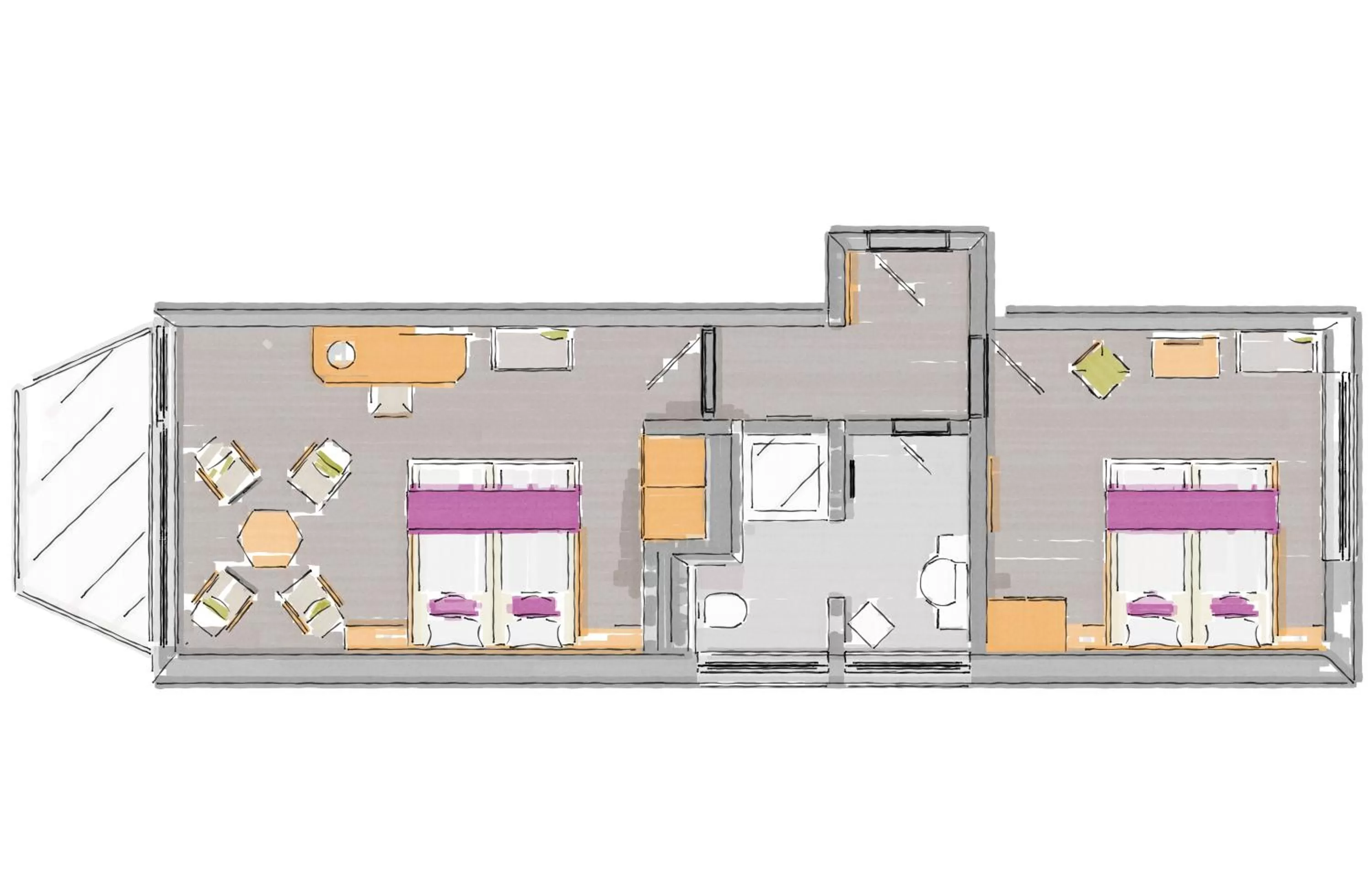 Floor plan in Hotel Haus Andrea