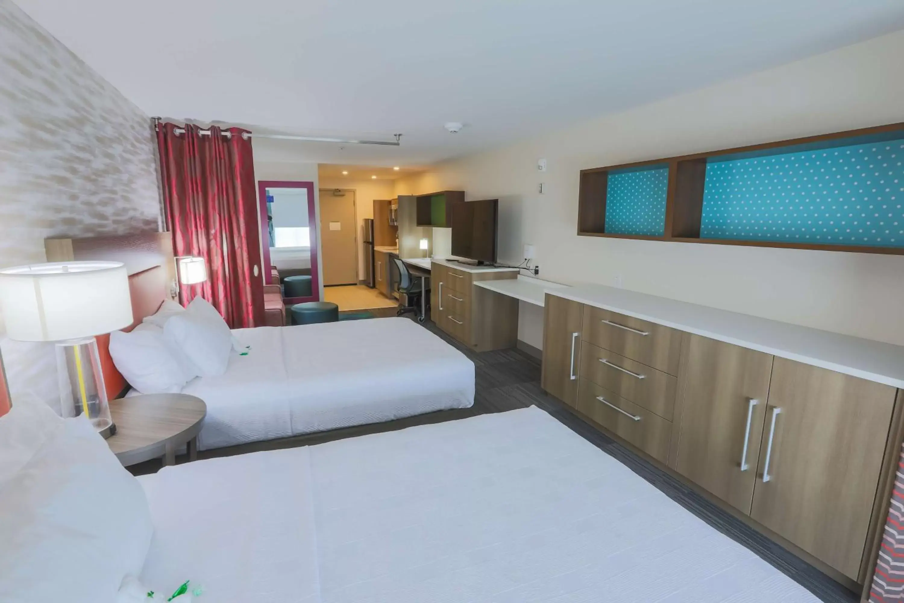 Bed, TV/Entertainment Center in Home2 Suites By Hilton Cumming Atlanta, Ga