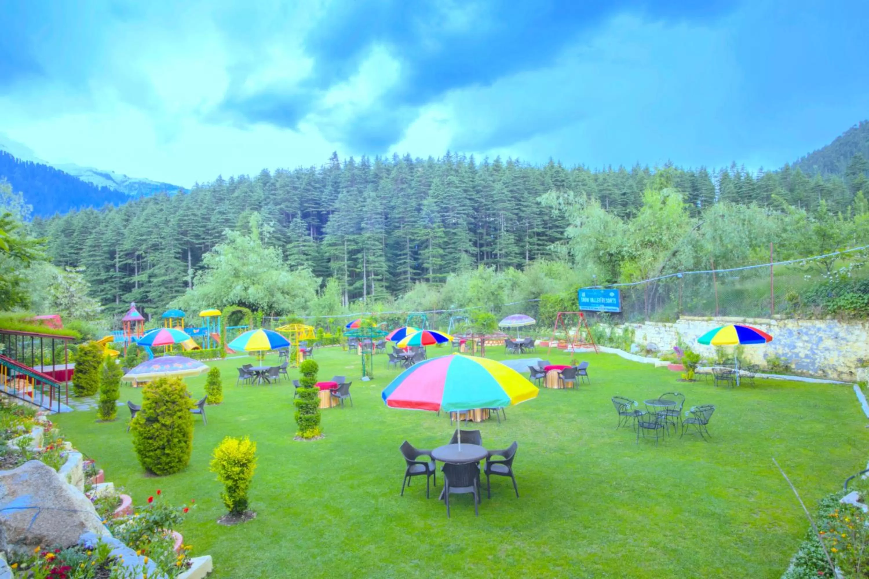 Pool View in Snow Valley Resorts & Spa Manali