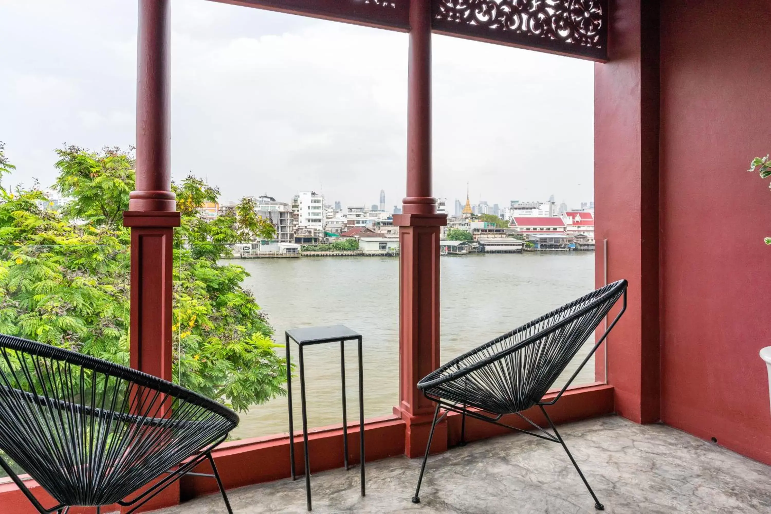 Balcony/Terrace in Amdaeng Bangkok Riverside Hotel - SHA Plus Certified