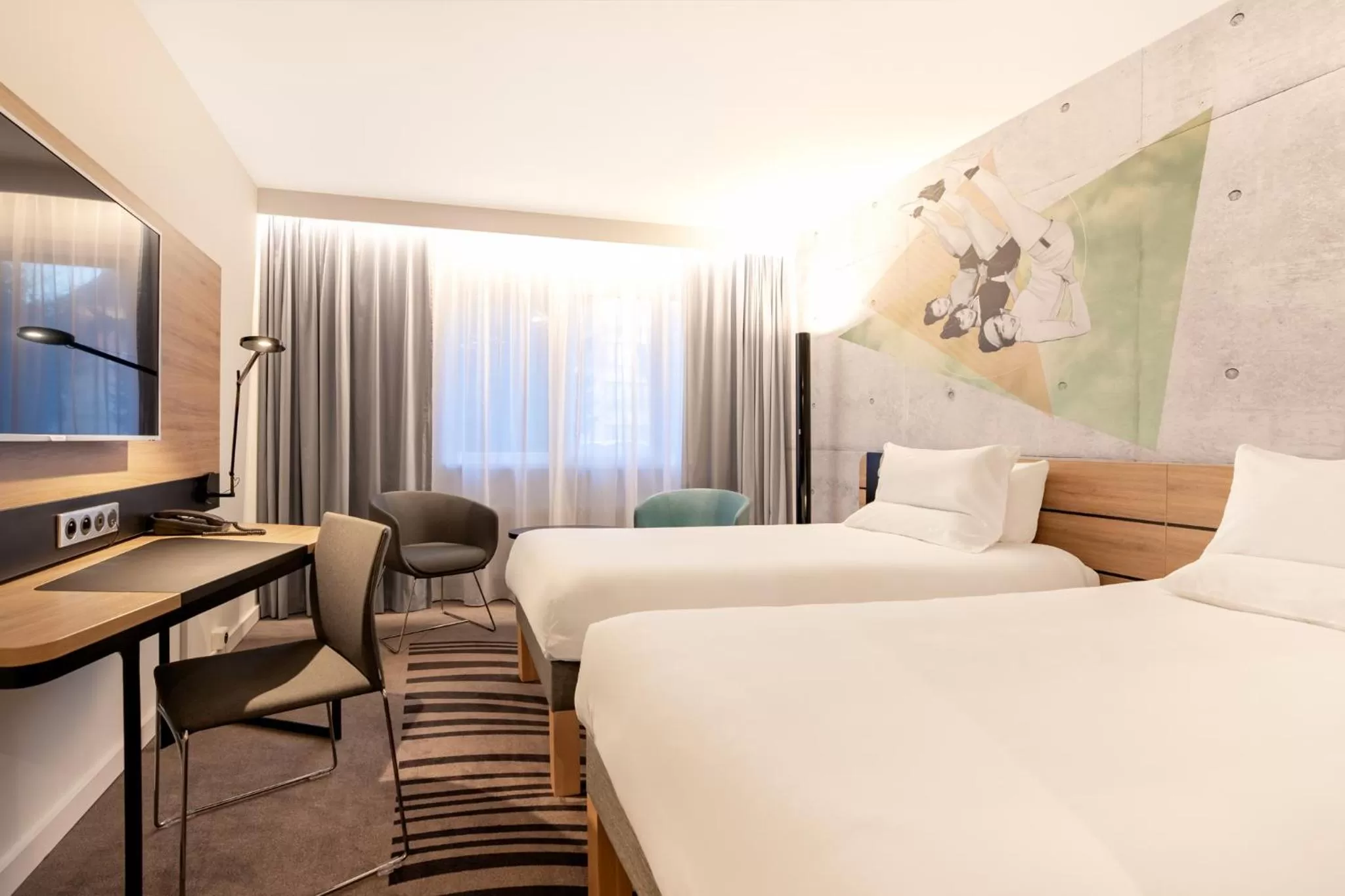 TV and multimedia, Bed in Novotel Wrocław City