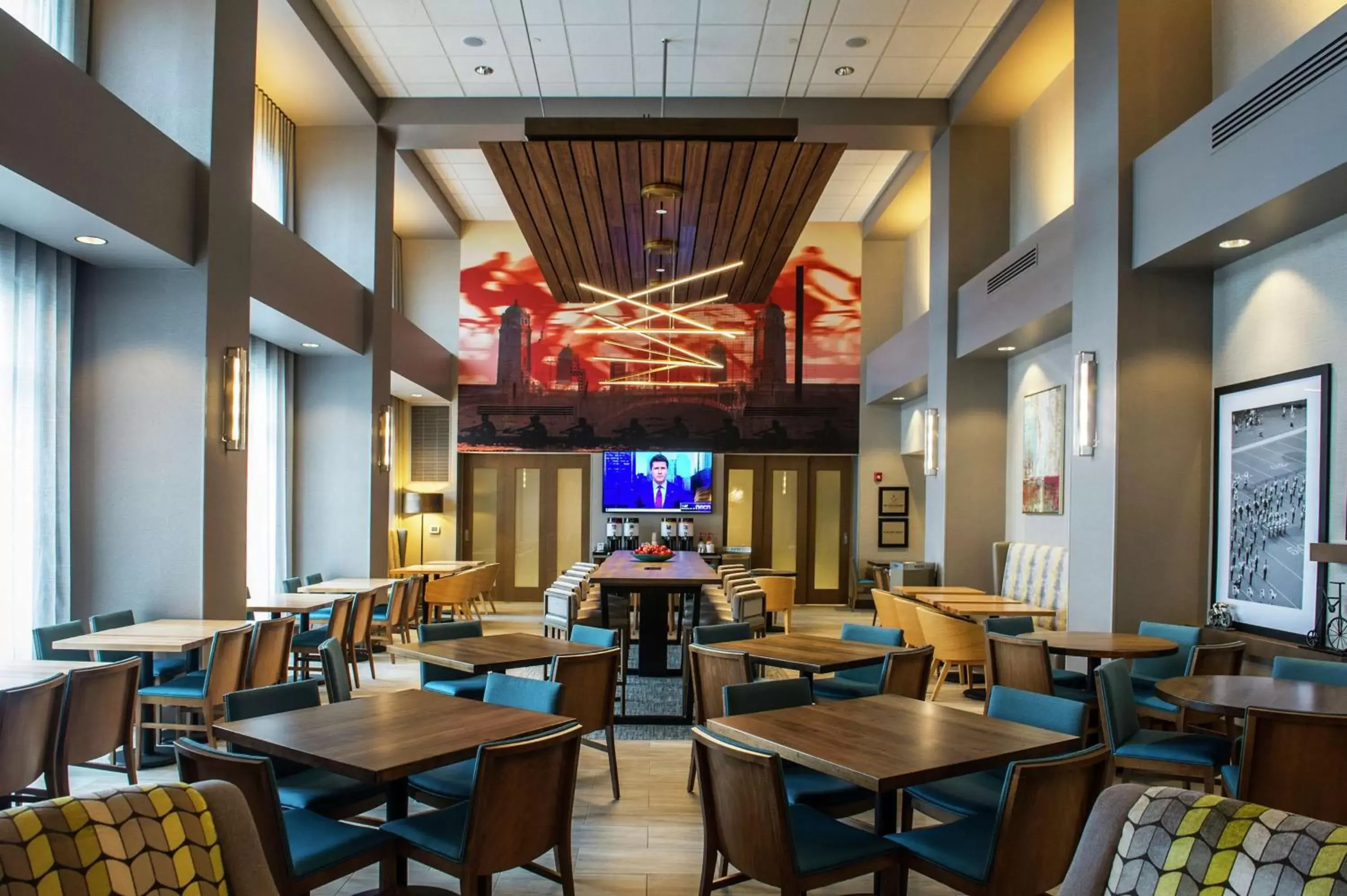 Lobby or reception, Restaurant/Places to Eat in Hampton Inn & Suites/Foxborough/Mansfield
