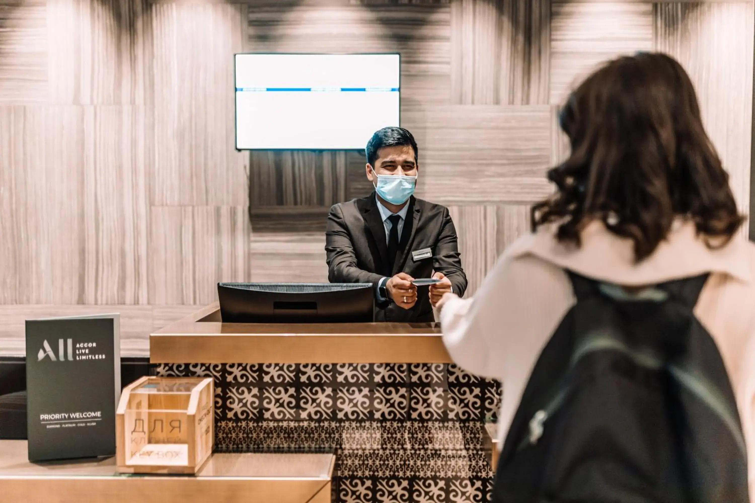 Lobby or reception in Mercure Almaty City Center