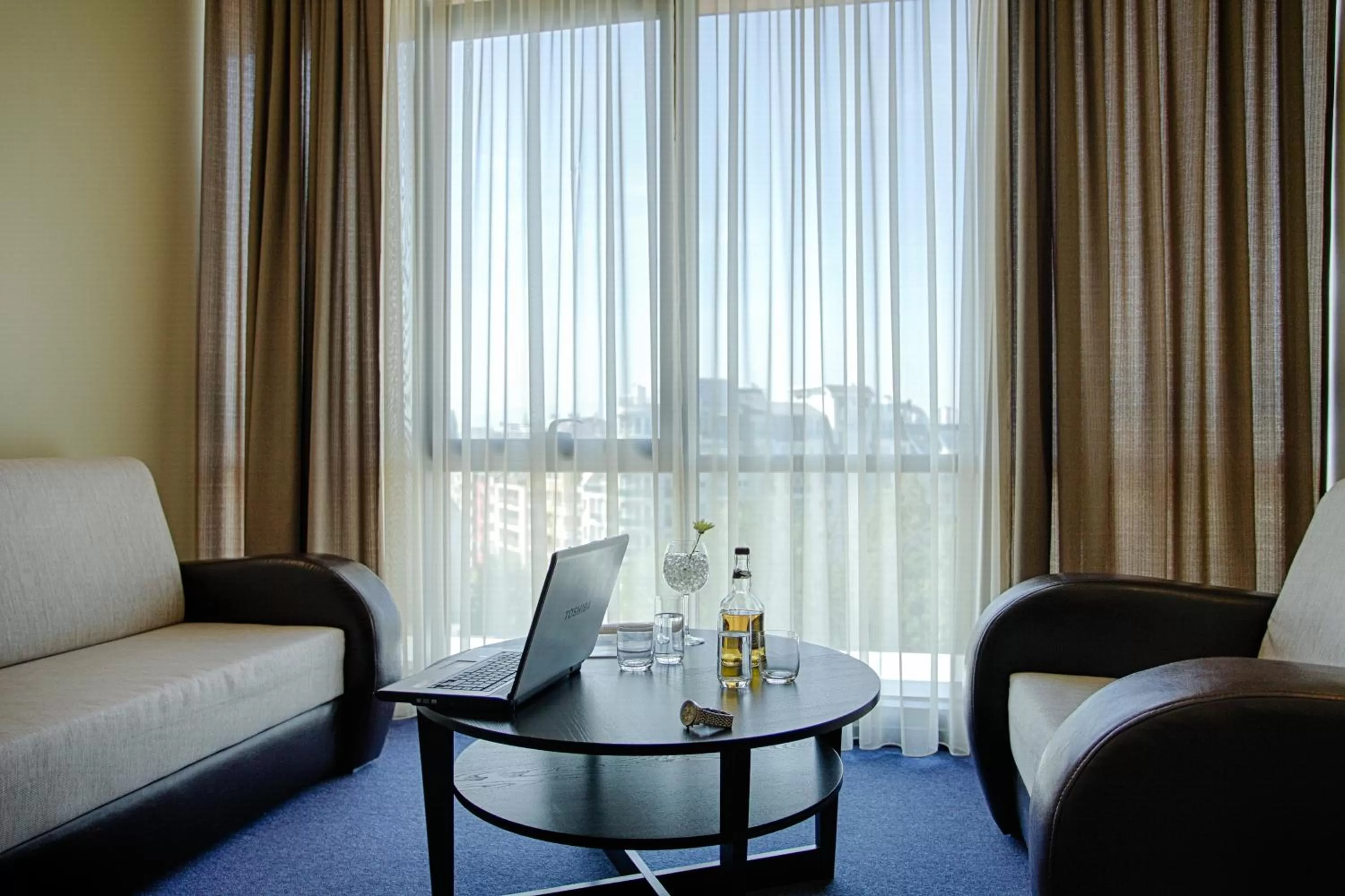 Seating area in Hemus Hotel Sofia