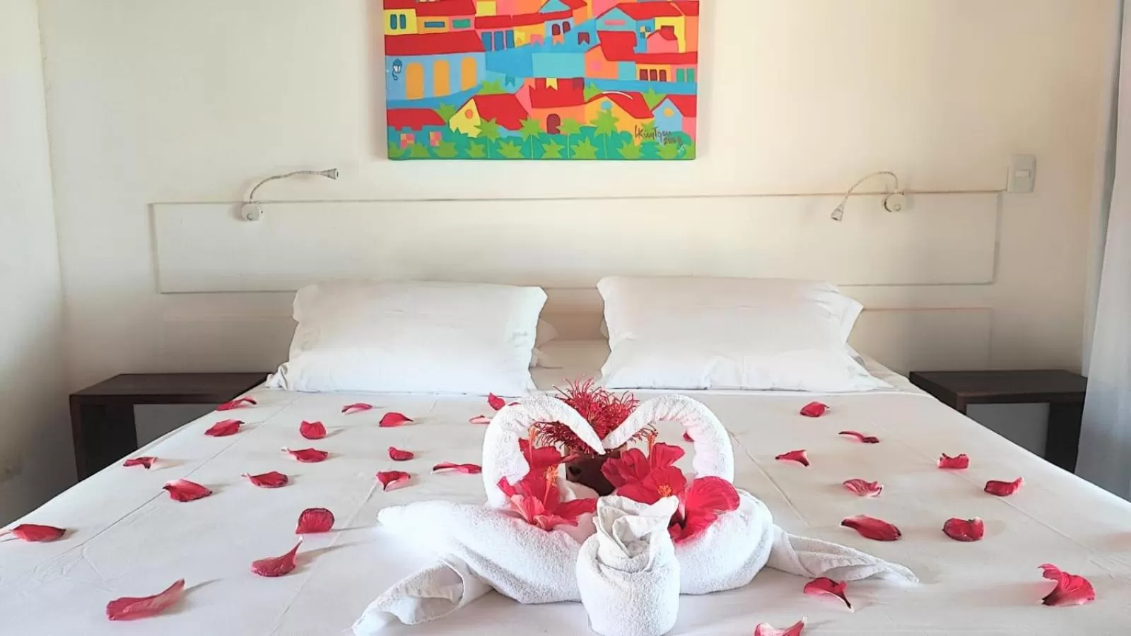 Bed in Pousada Bahia Boa