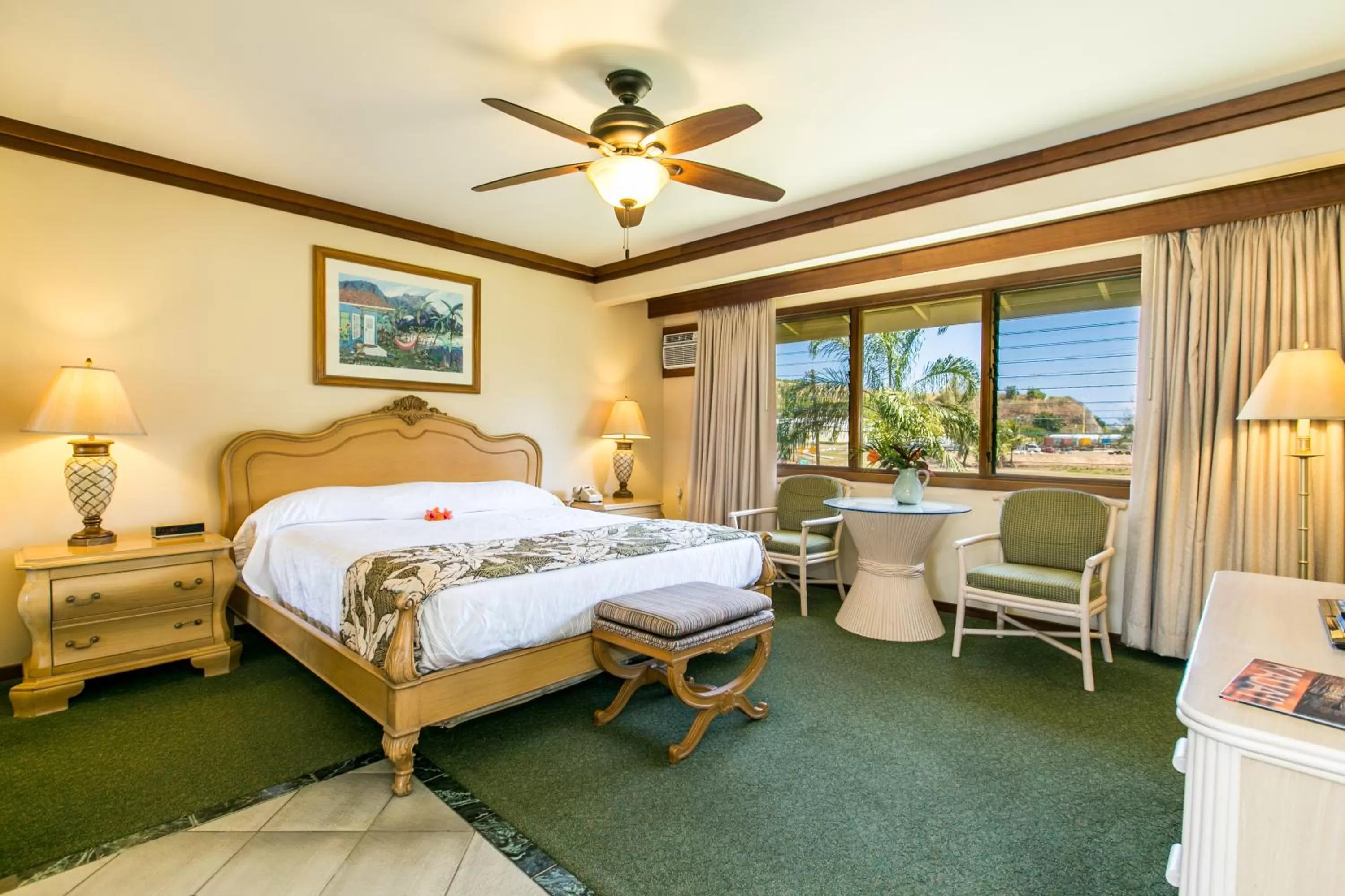 Bed in The Kauai Inn