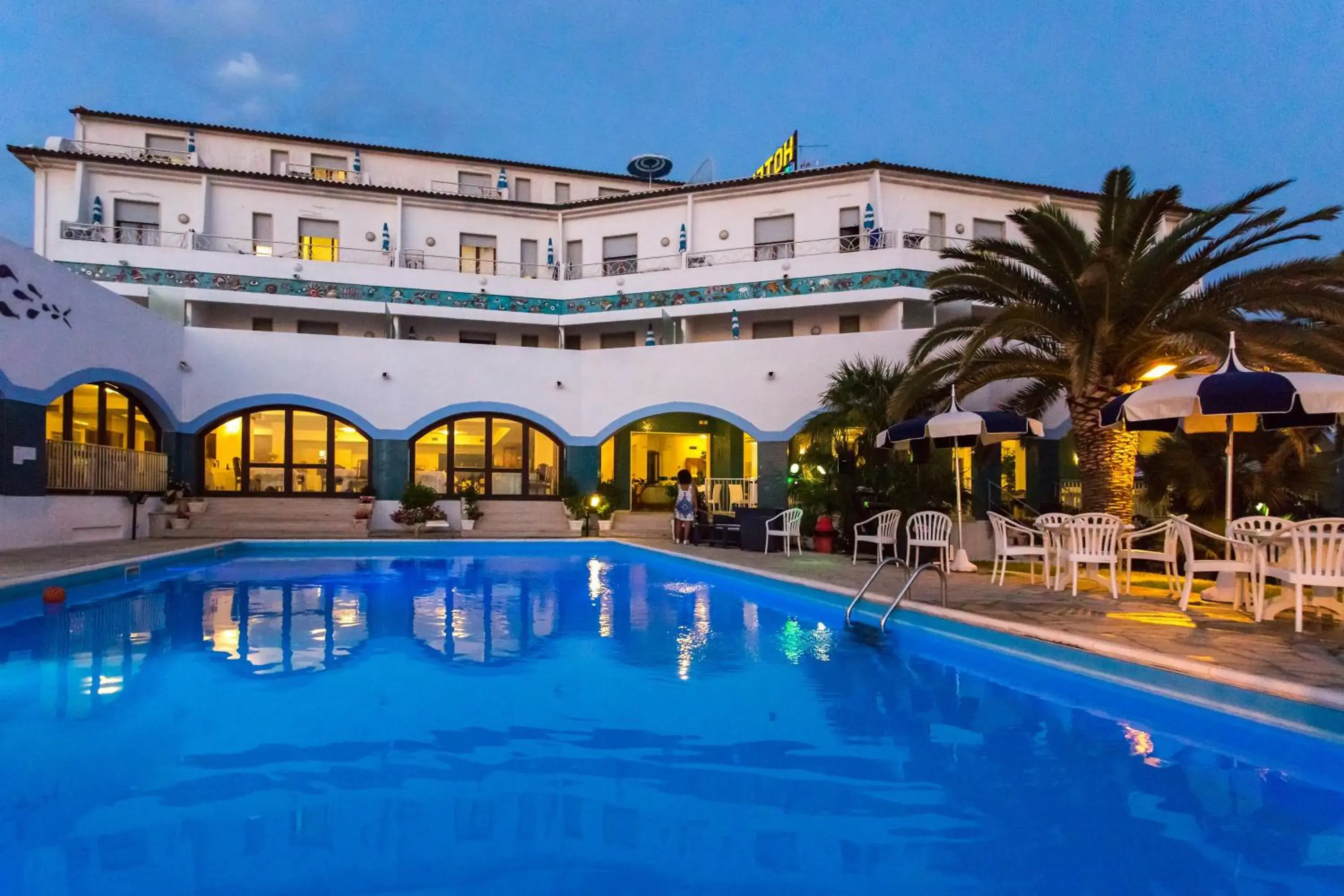 Facade/entrance, Swimming Pool in Hotel Poseidon