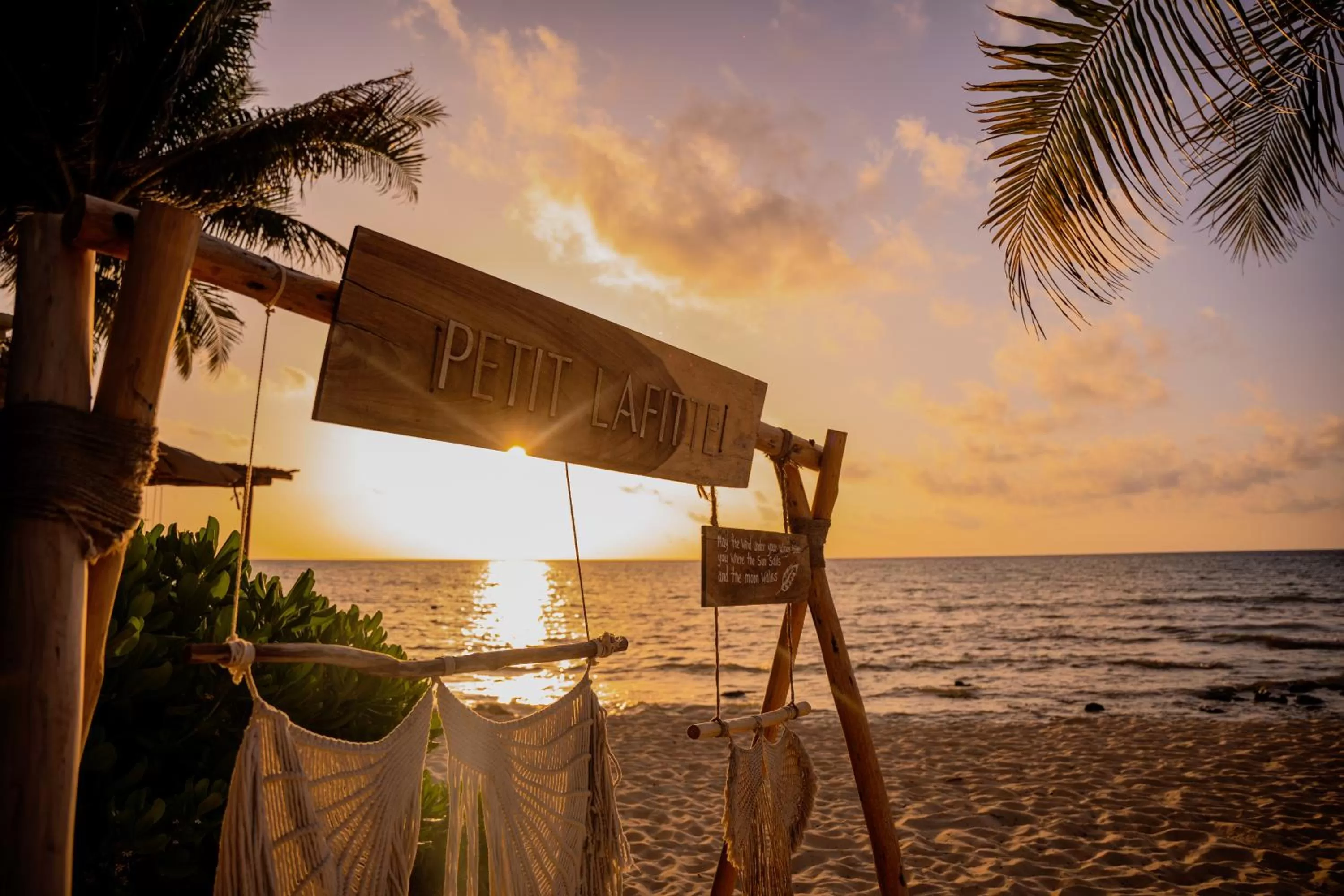 Beach in Petit Lafitte Beach Front Hotel & Bungalows
