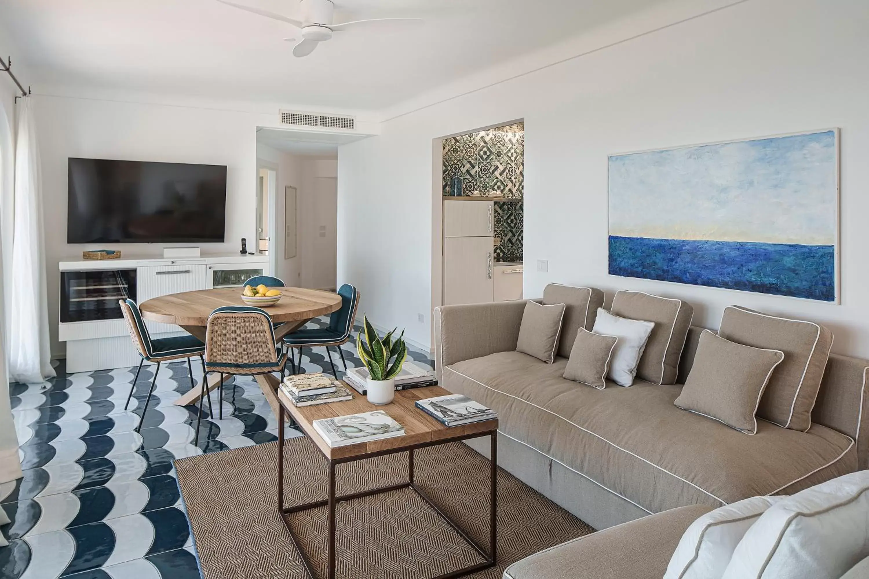 TV and multimedia, Seating Area in Costa Del Capitano Seaview Suites & Villas