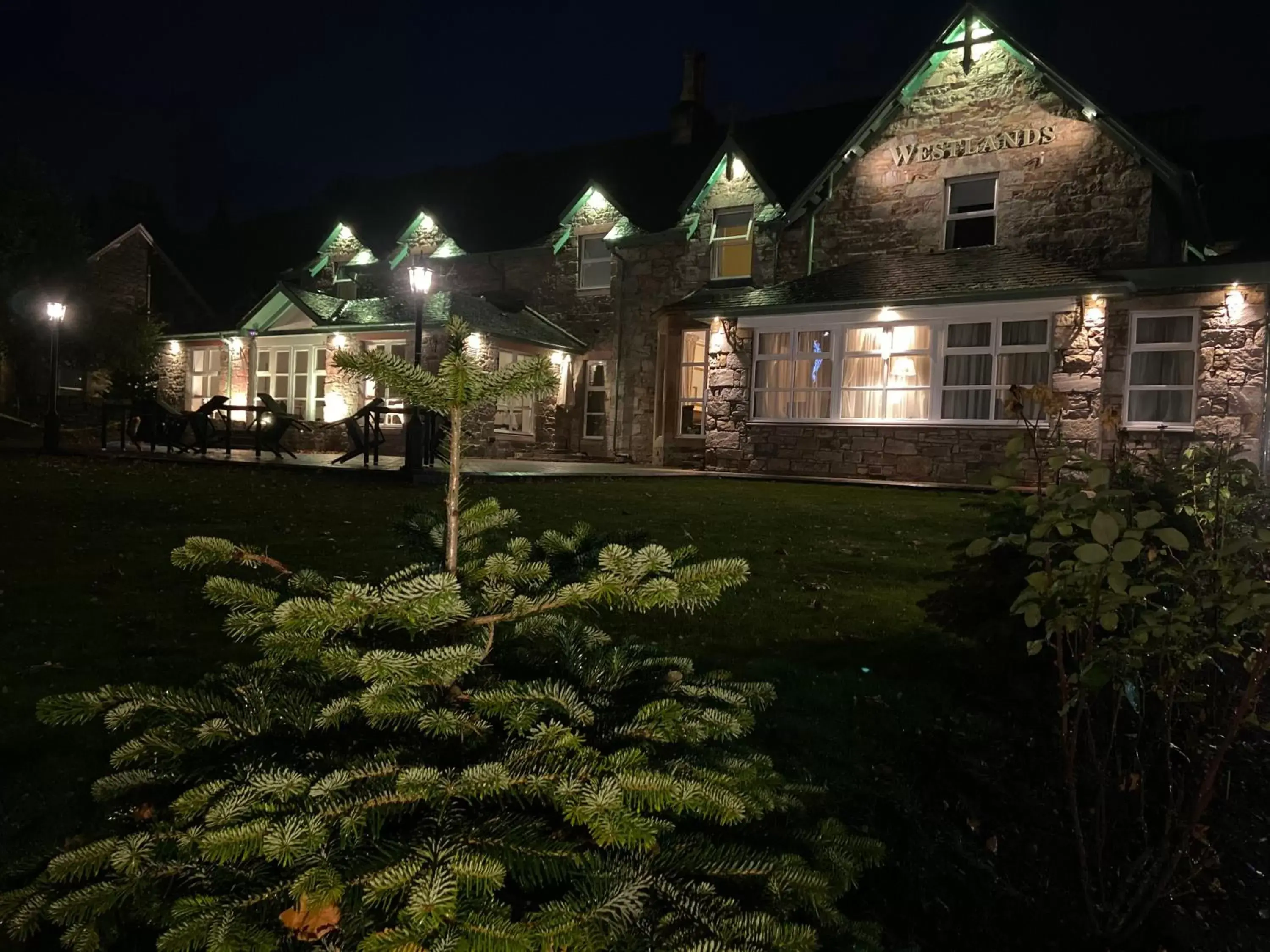Night, Property Building in Westlands of Pitlochry