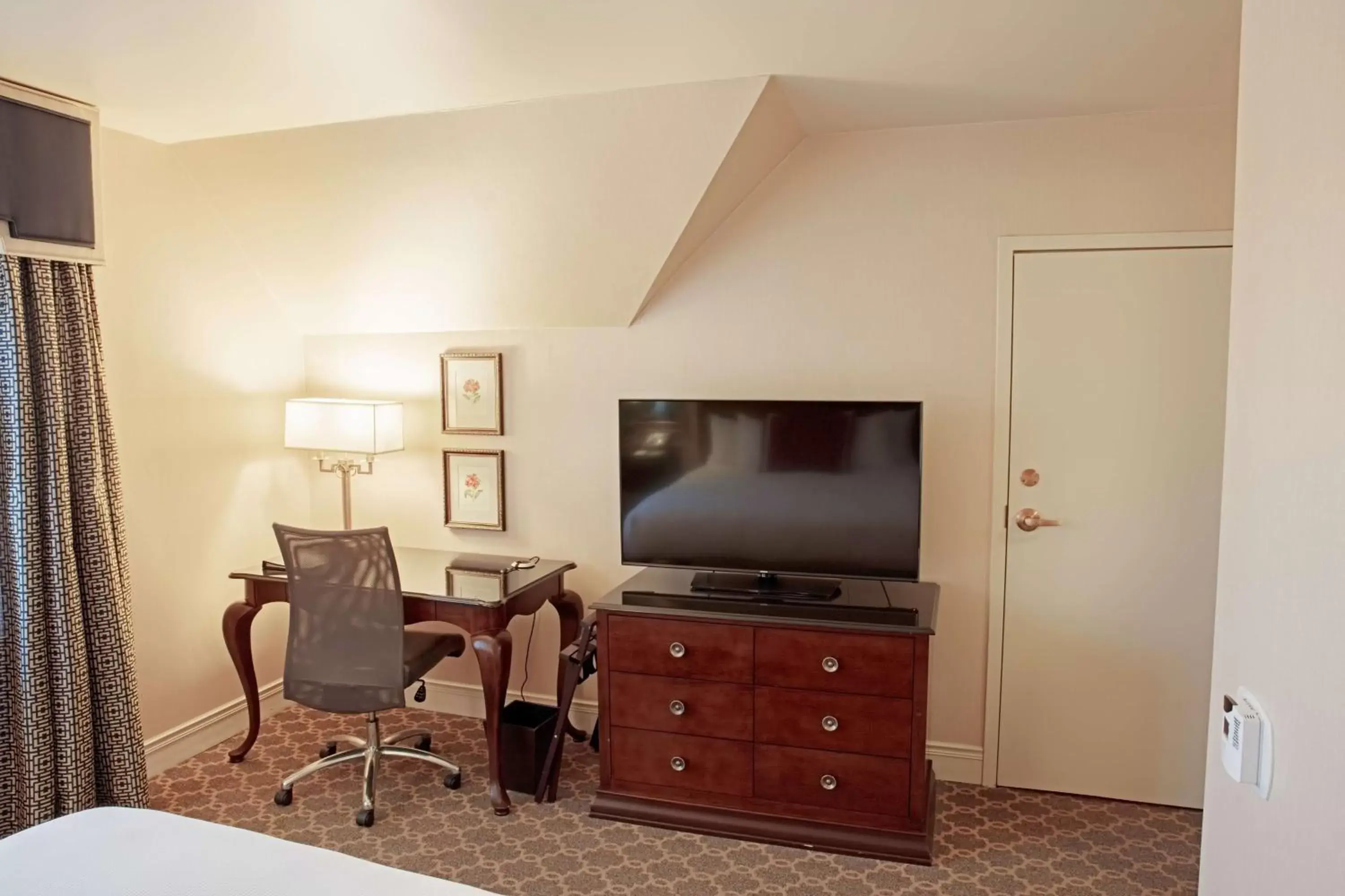 Bedroom, TV/Entertainment Center in Hotel Roanoke & Conference Center, Curio Collection by Hilton