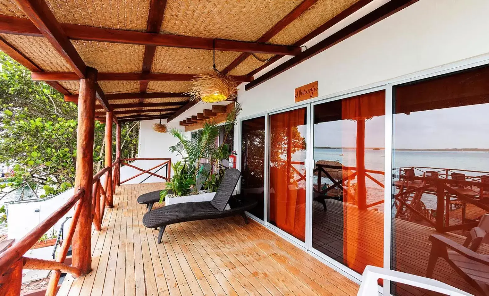 Balcony/Terrace in El Búho Lagoon Bacalar