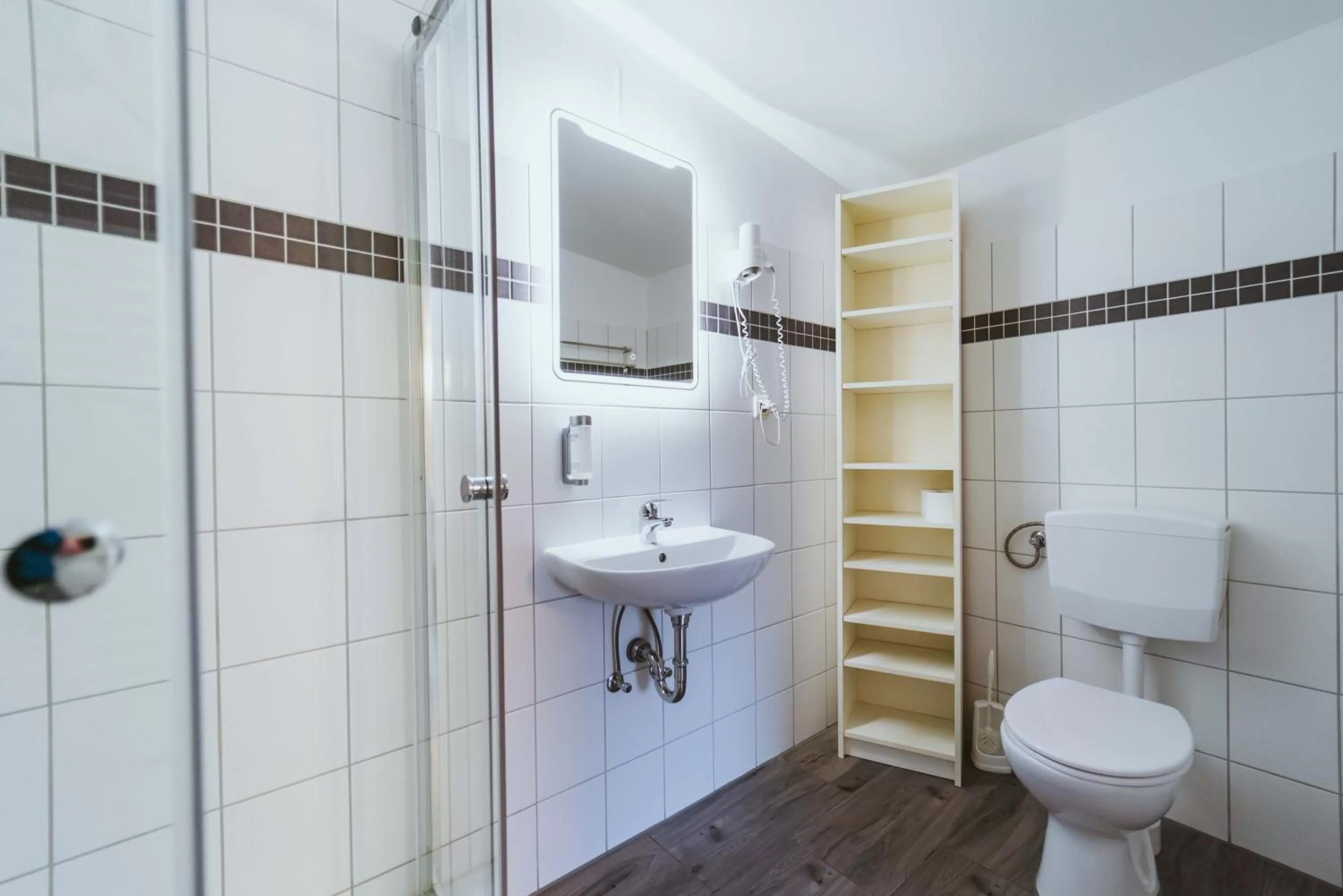Shower in Aparthotel Stralsund Studios und Apartments