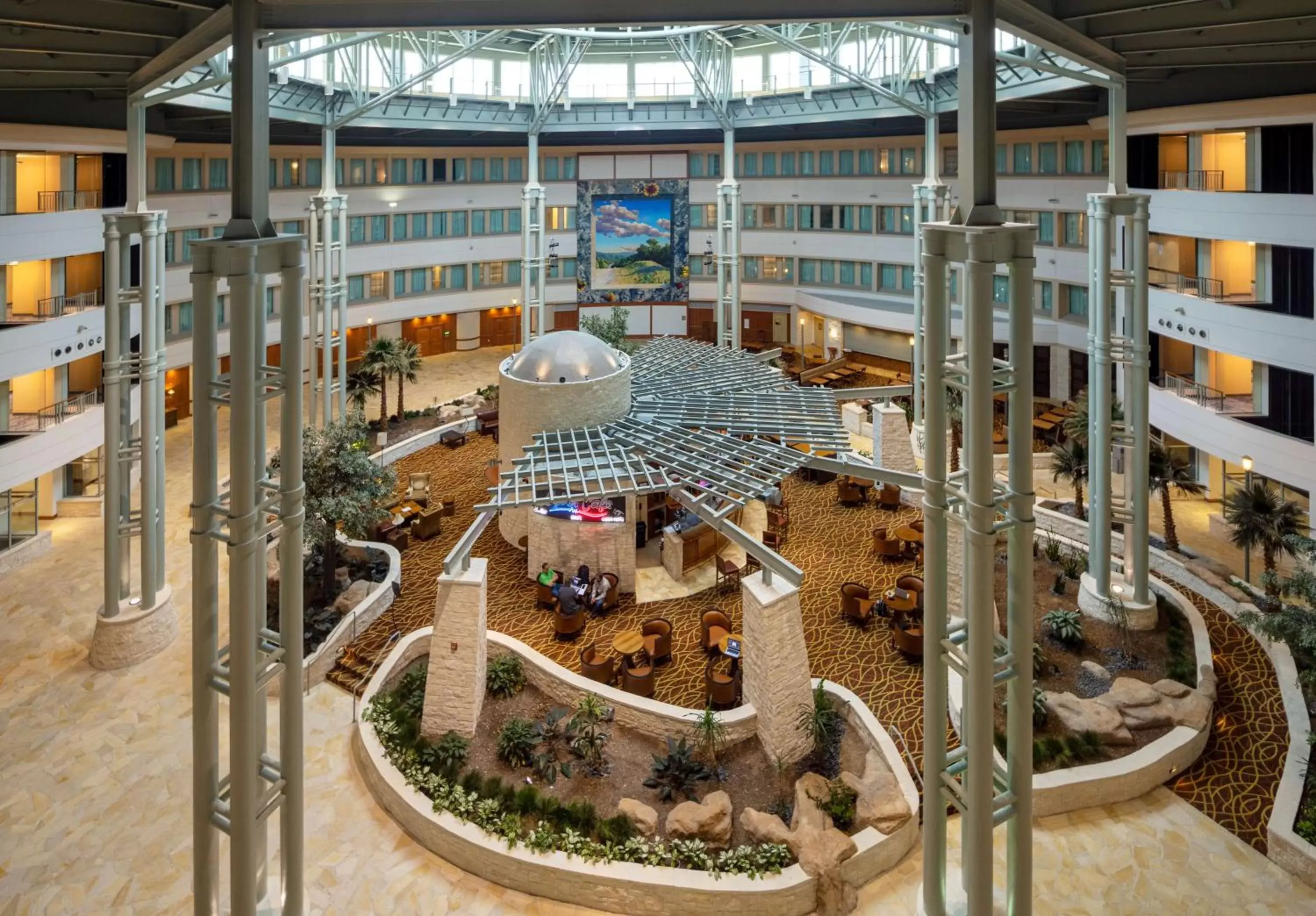 Lobby or reception in Hilton Austin Airport