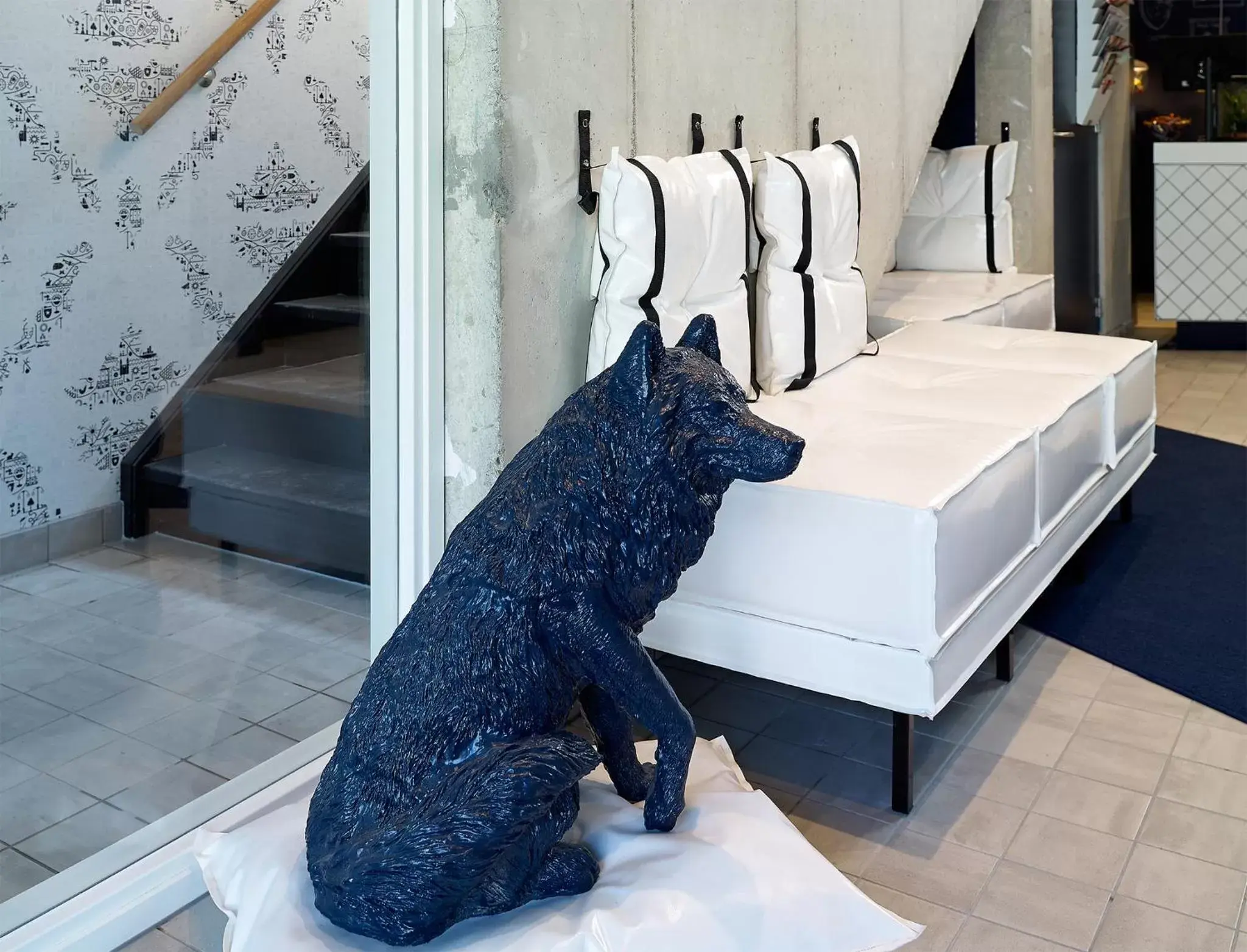 Decorative detail, Bed in Kaboom Maastricht Decorative detail, Bed in Kaboom Maastricht