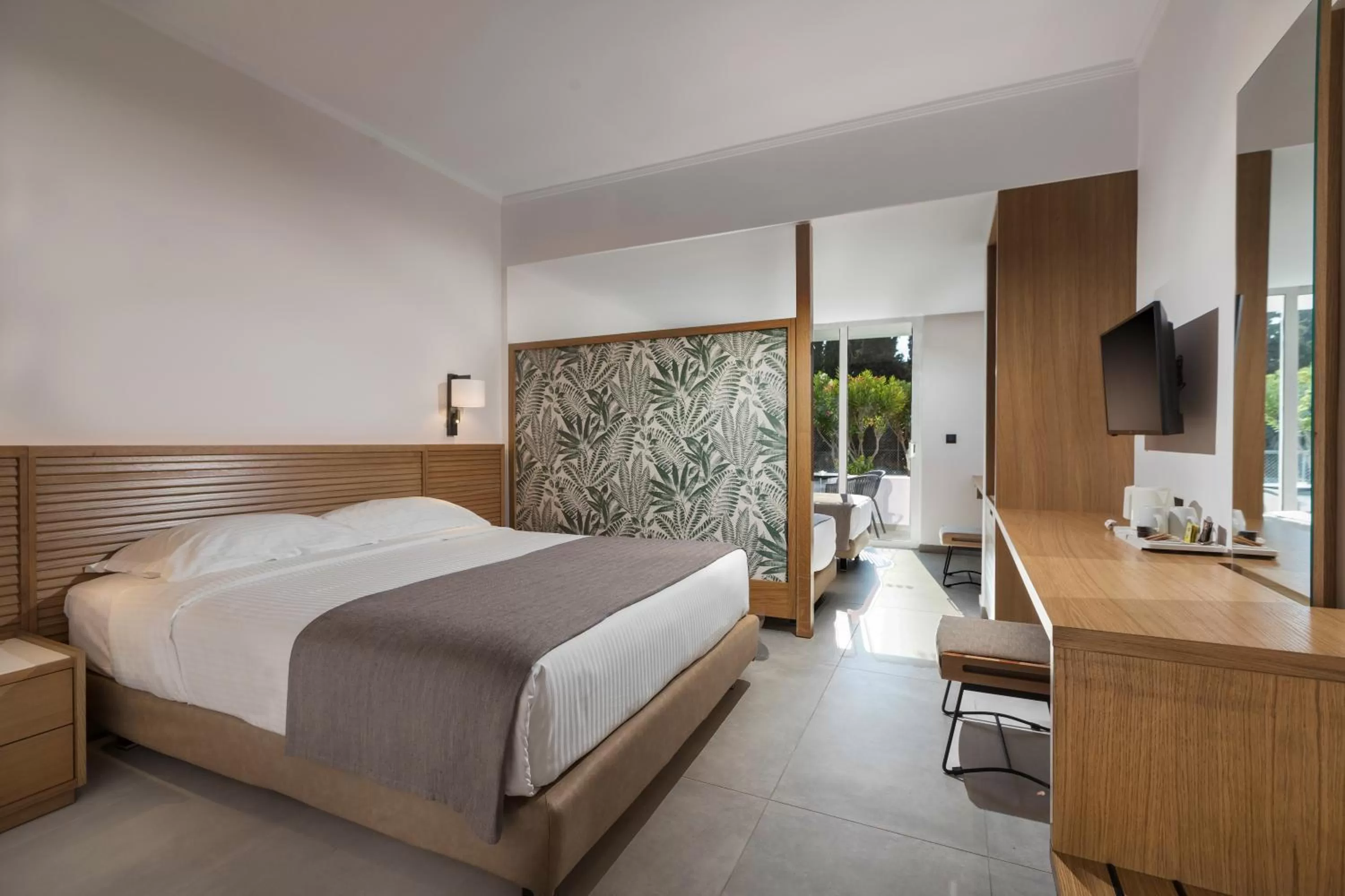 Bed in Platanista Hotel