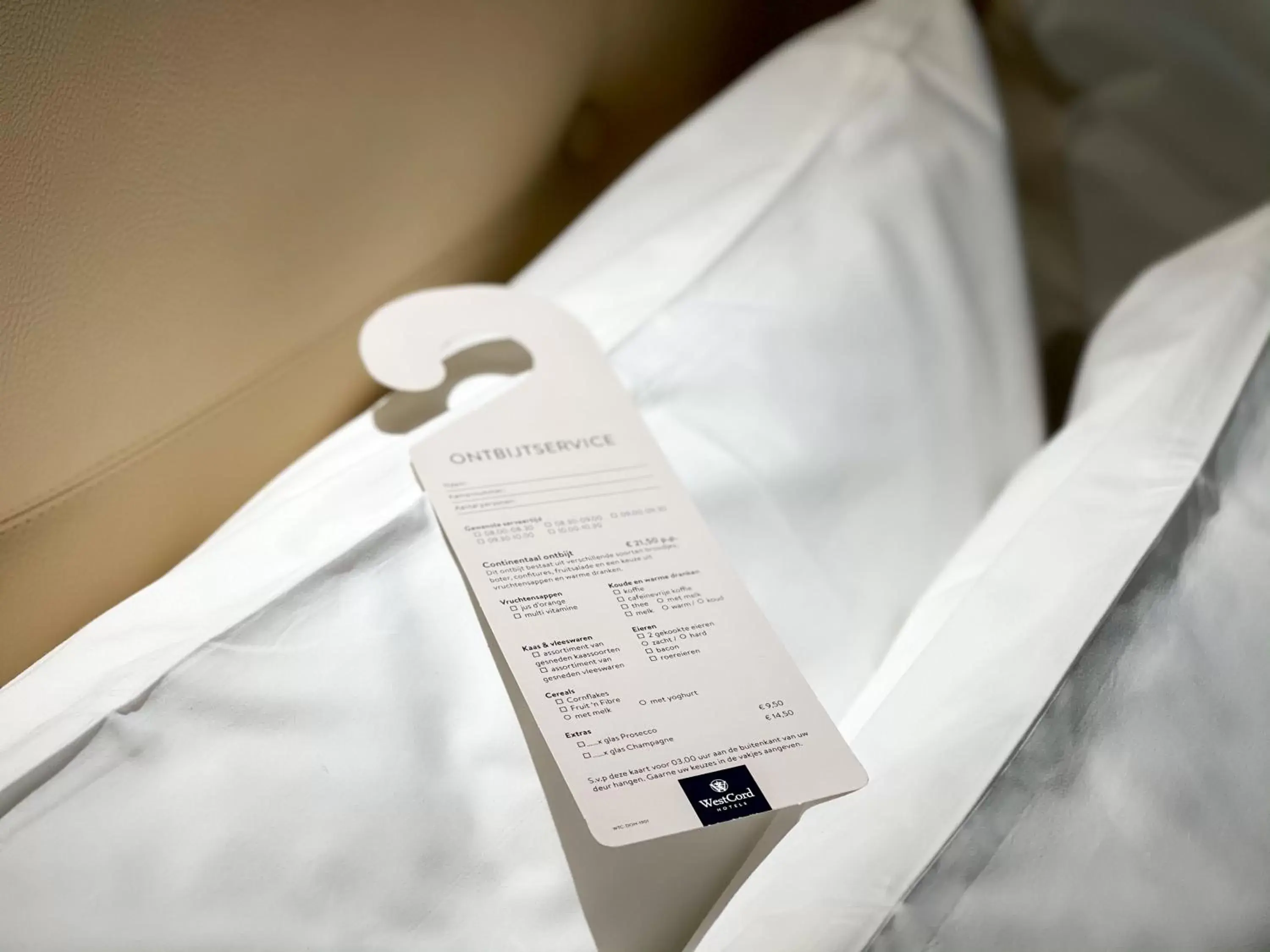 Bed in WestCord WTC Hotel Leeuwarden Bed in WestCord WTC Hotel Leeuwarden