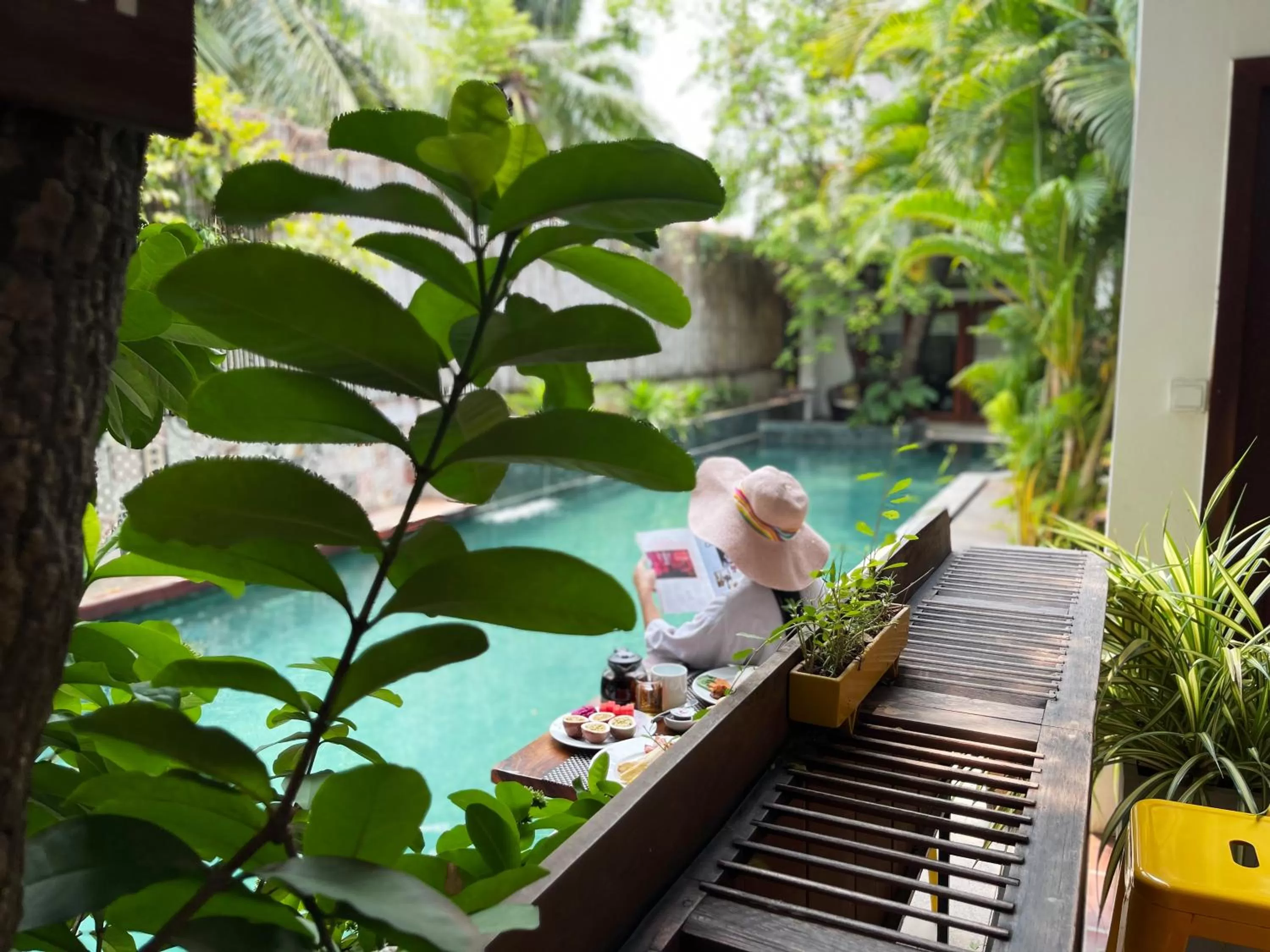 Pool view in Sarina Hotel & Villa