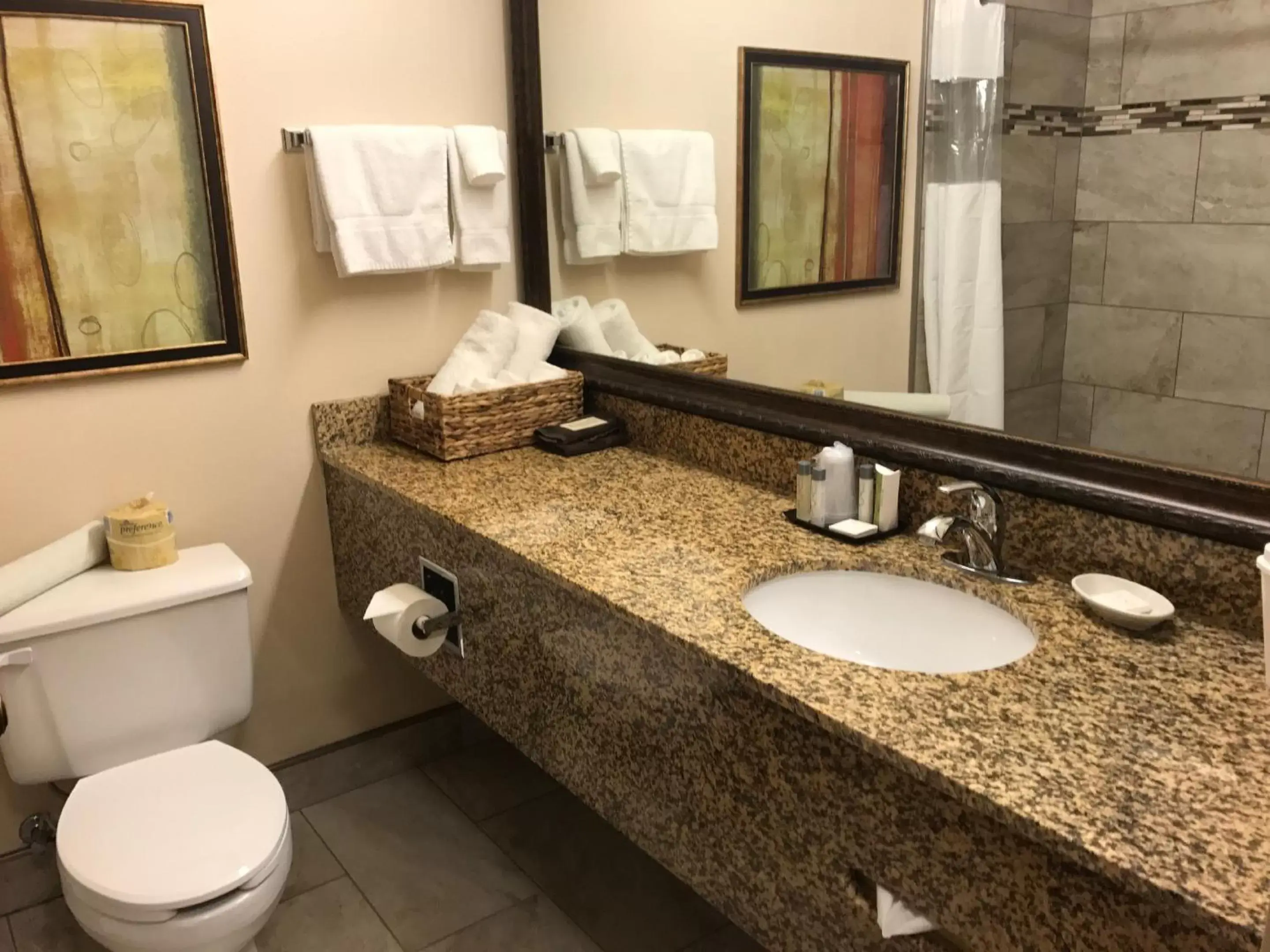 Bathroom in Expressway Suites of Bismarck