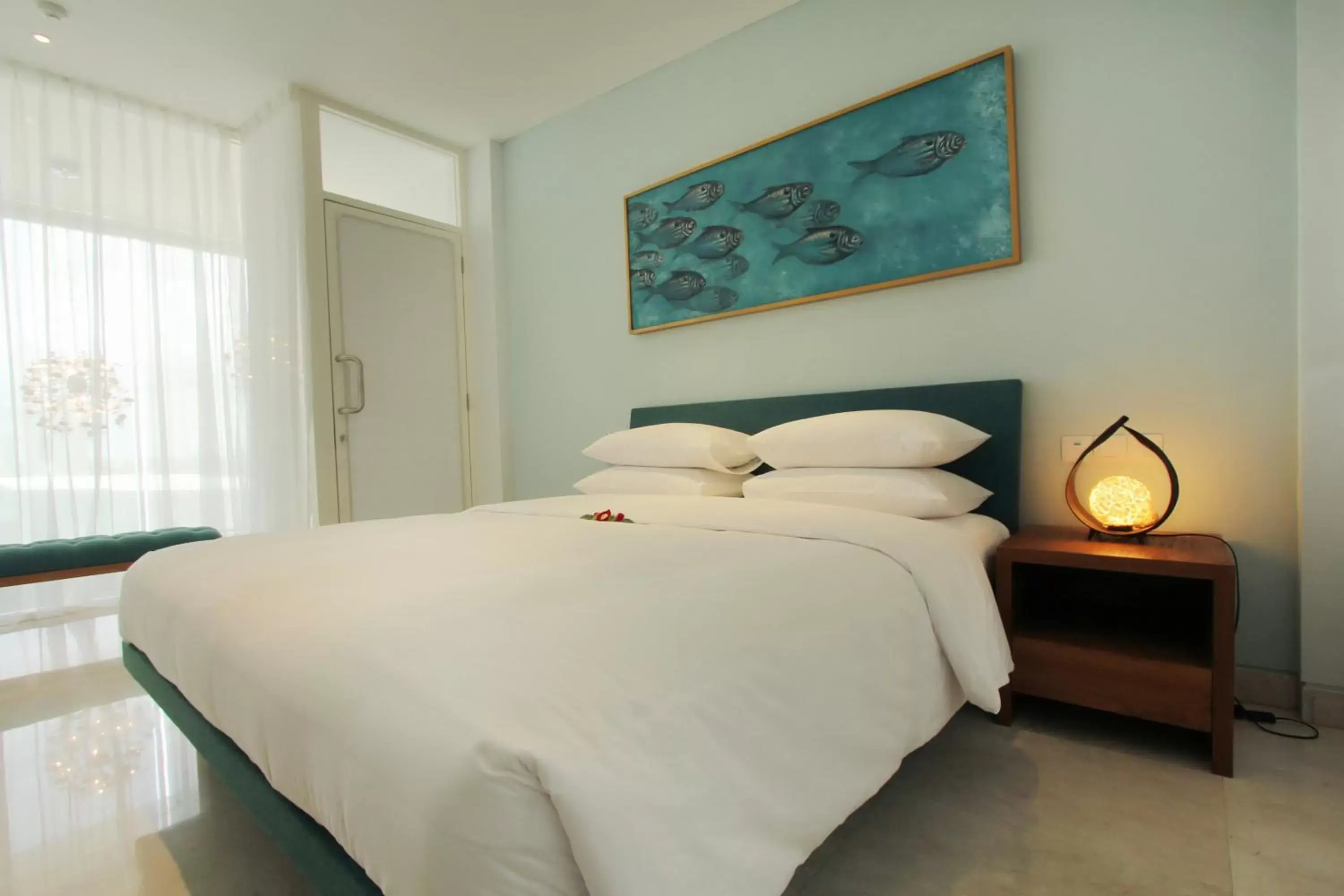 Bed in AQ-VA Hotel & Villas Seminyak