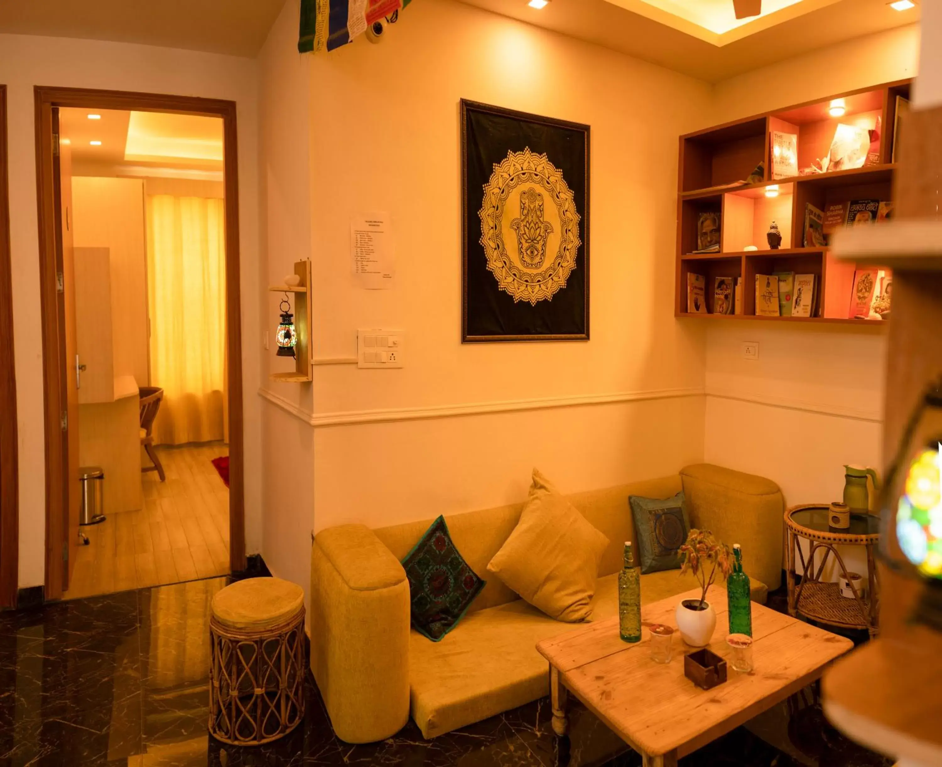 Living room in Hotel The Moksham Living room in Hotel The Moksham