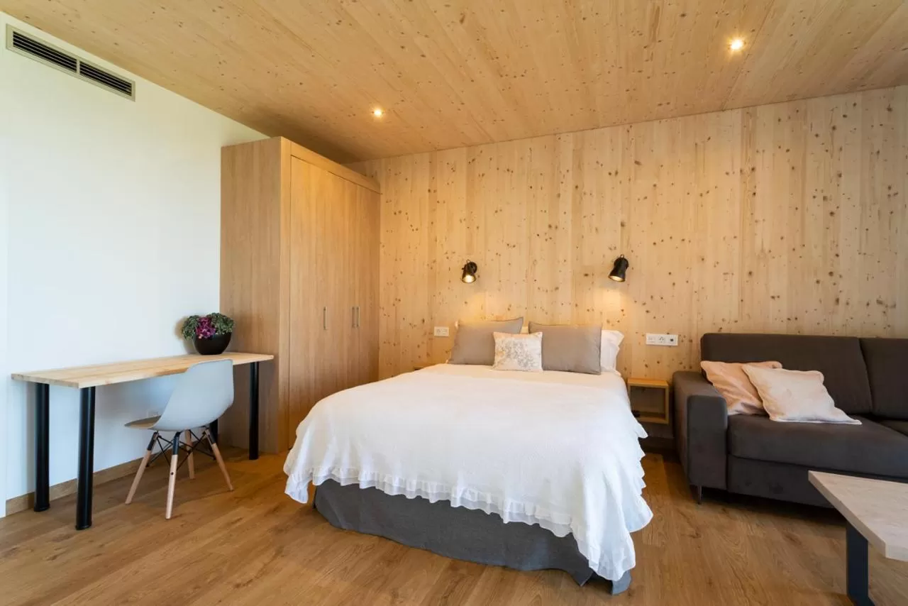 Bed in Cabañas de Canide