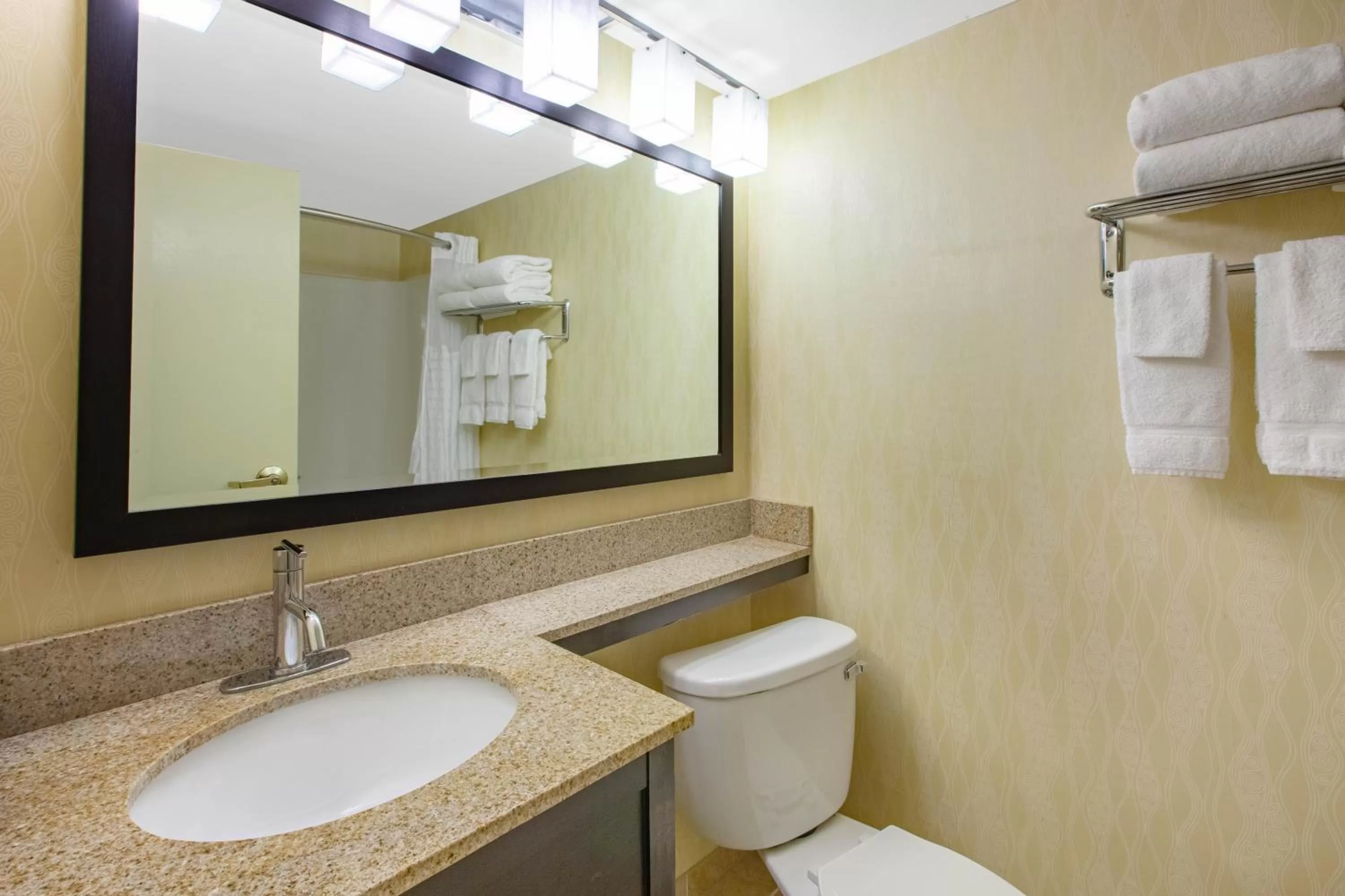 Bathroom in Baymont by Wyndham Harrisburg