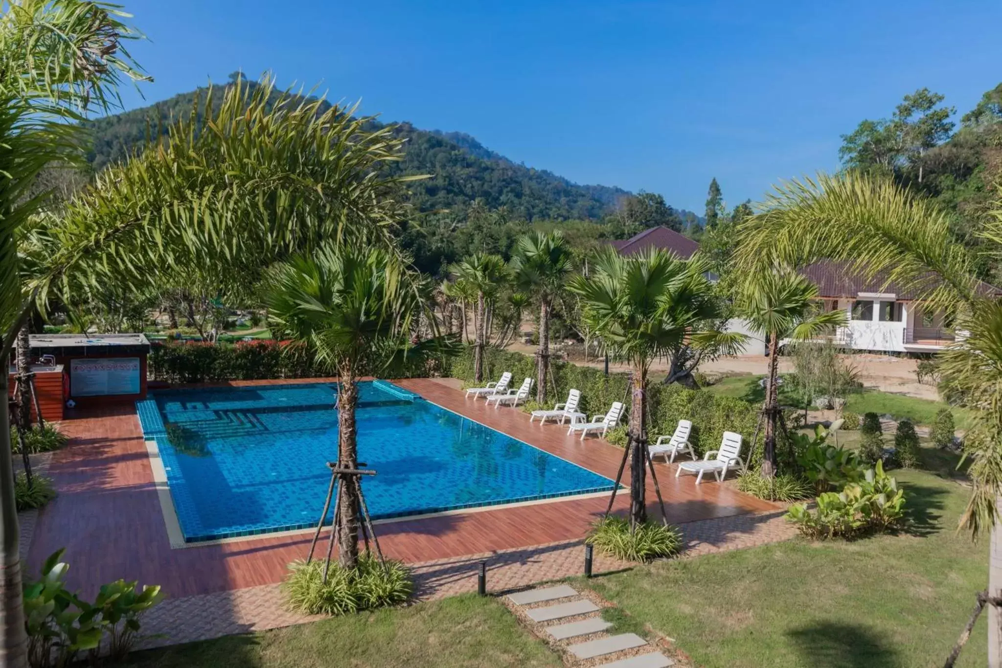 Pool View in Khaosok Rainforest Resort