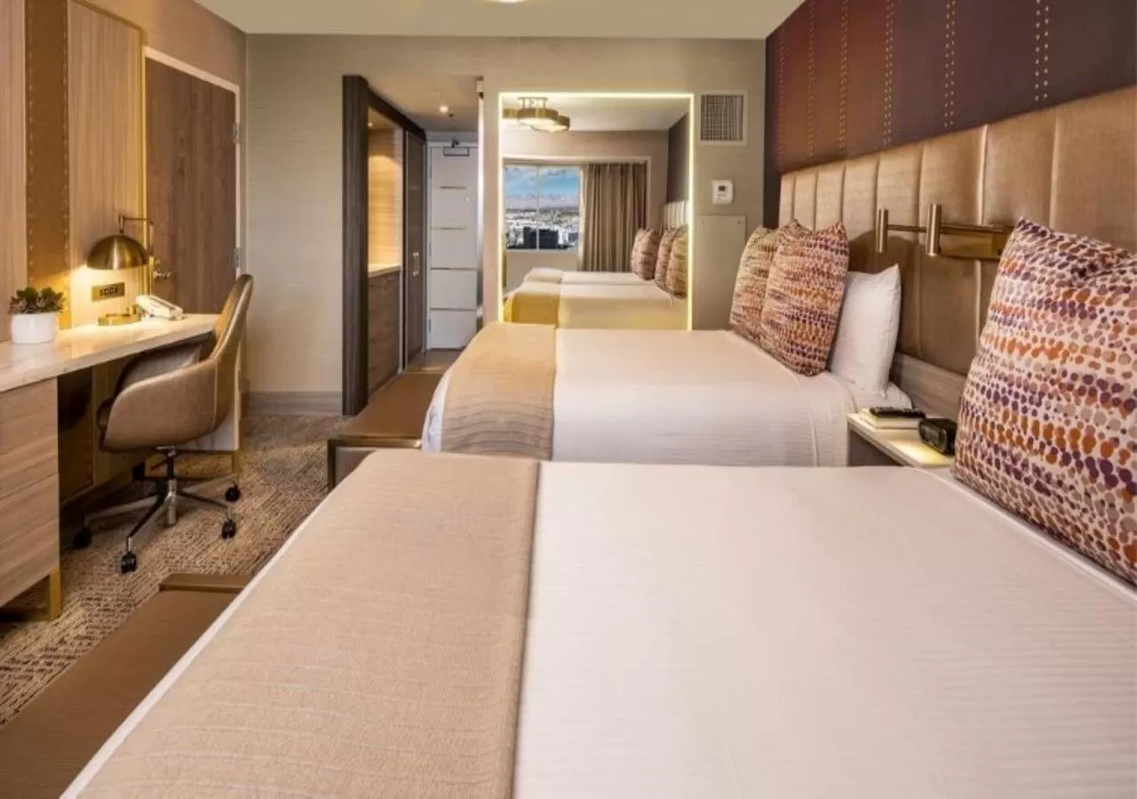 Bedroom, Bed in SAHARA Las Vegas