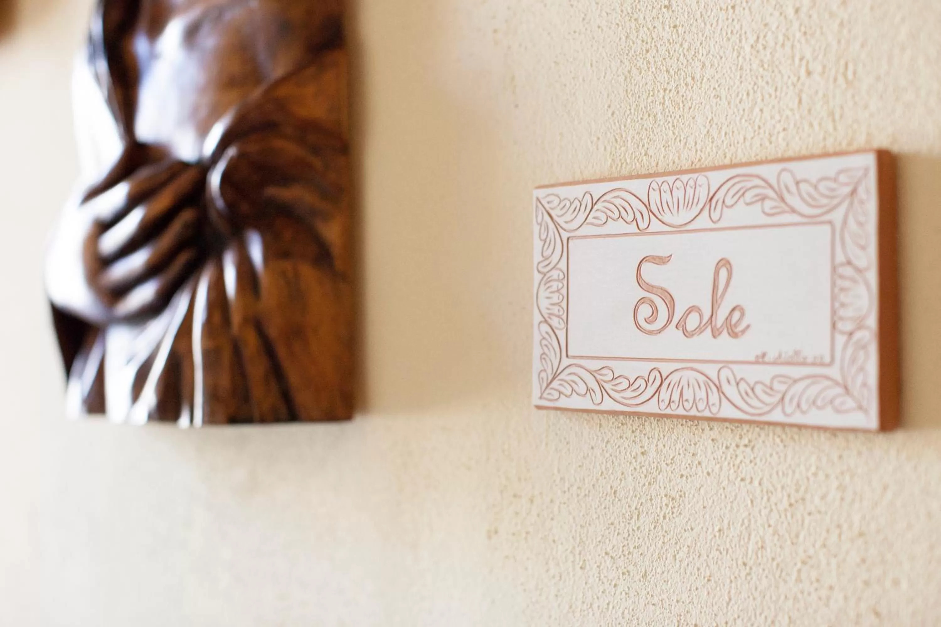 Decorative detail in b&b La casa di Ely