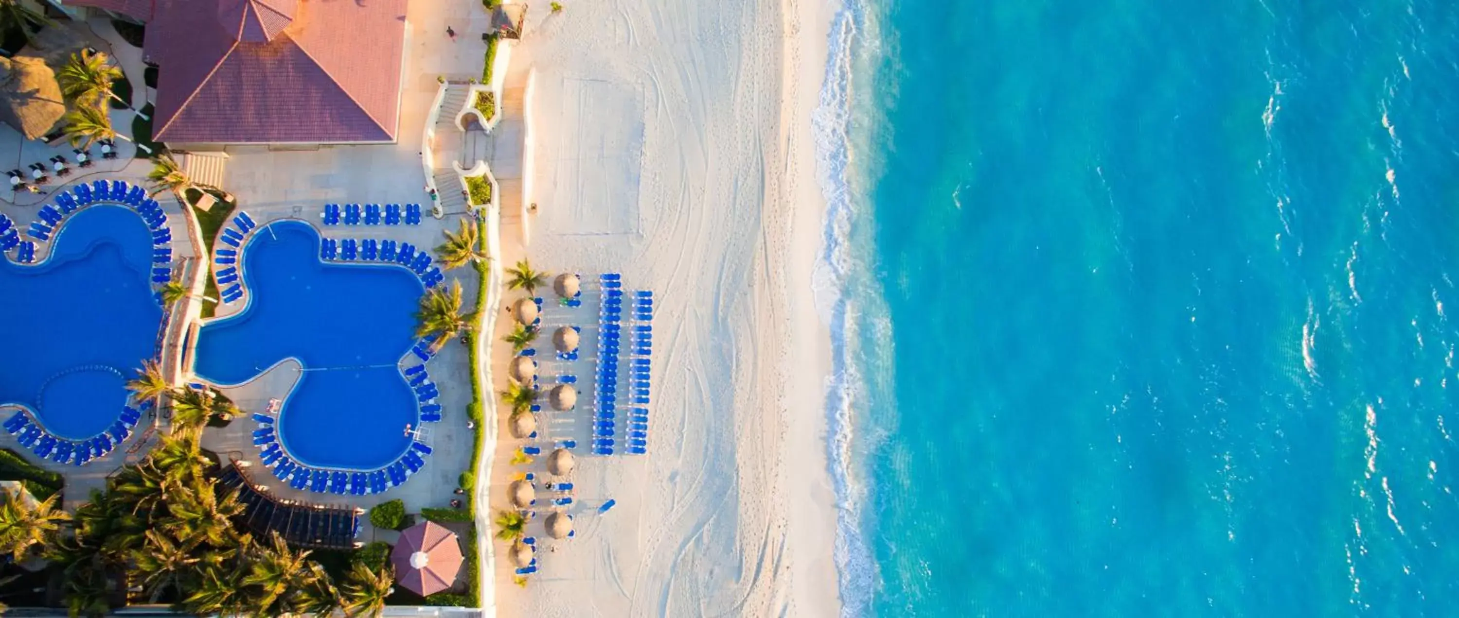 Beach, Bird's-eye View in GR Solaris Cancun All Inclusive