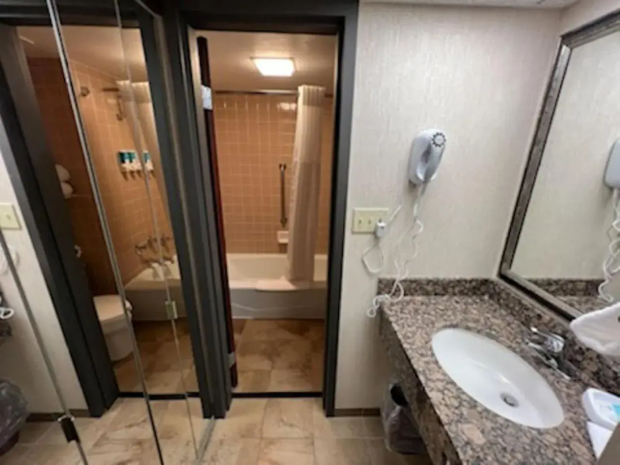 Shower, Bathroom in Hotel Lotus Kansas City Merriam