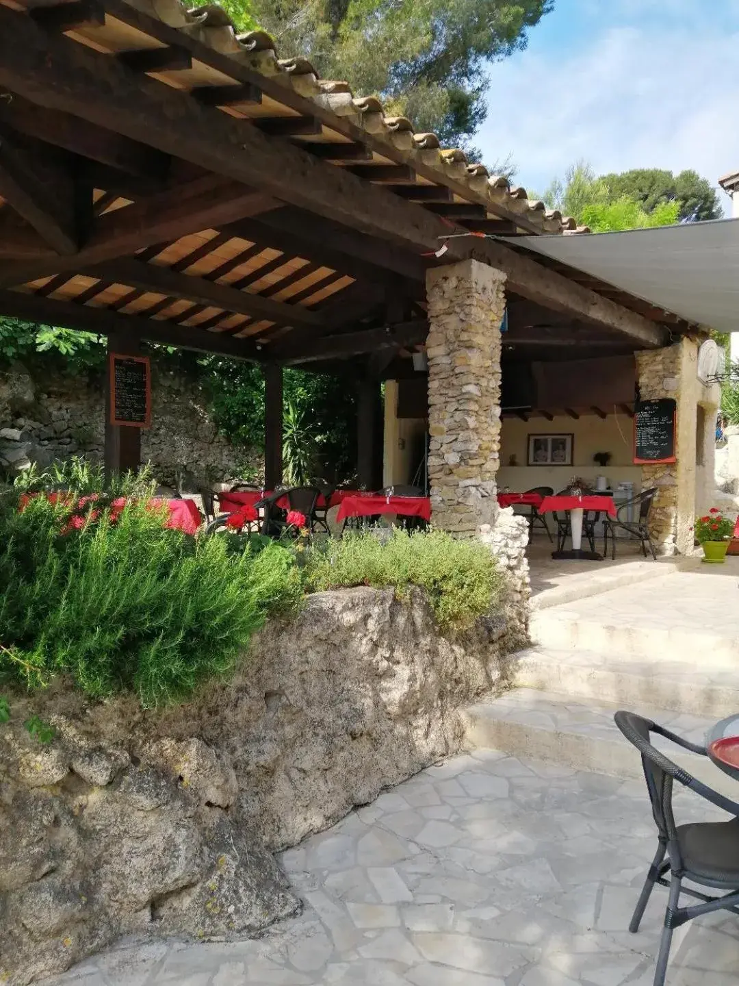 Patio in Auberge La Folie