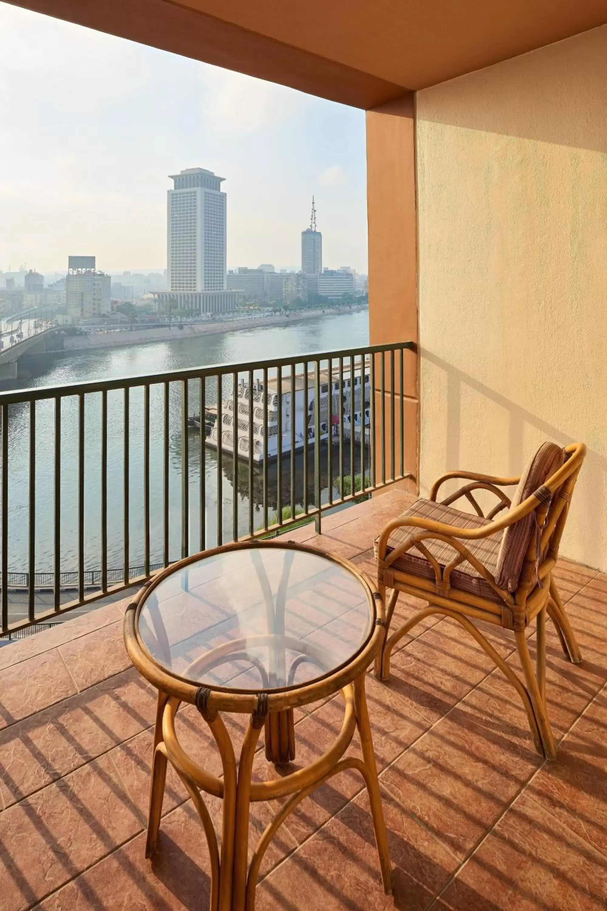 Bedroom, Balcony/Terrace in Cairo Marriott Hotel & Omar Khayyam Casino