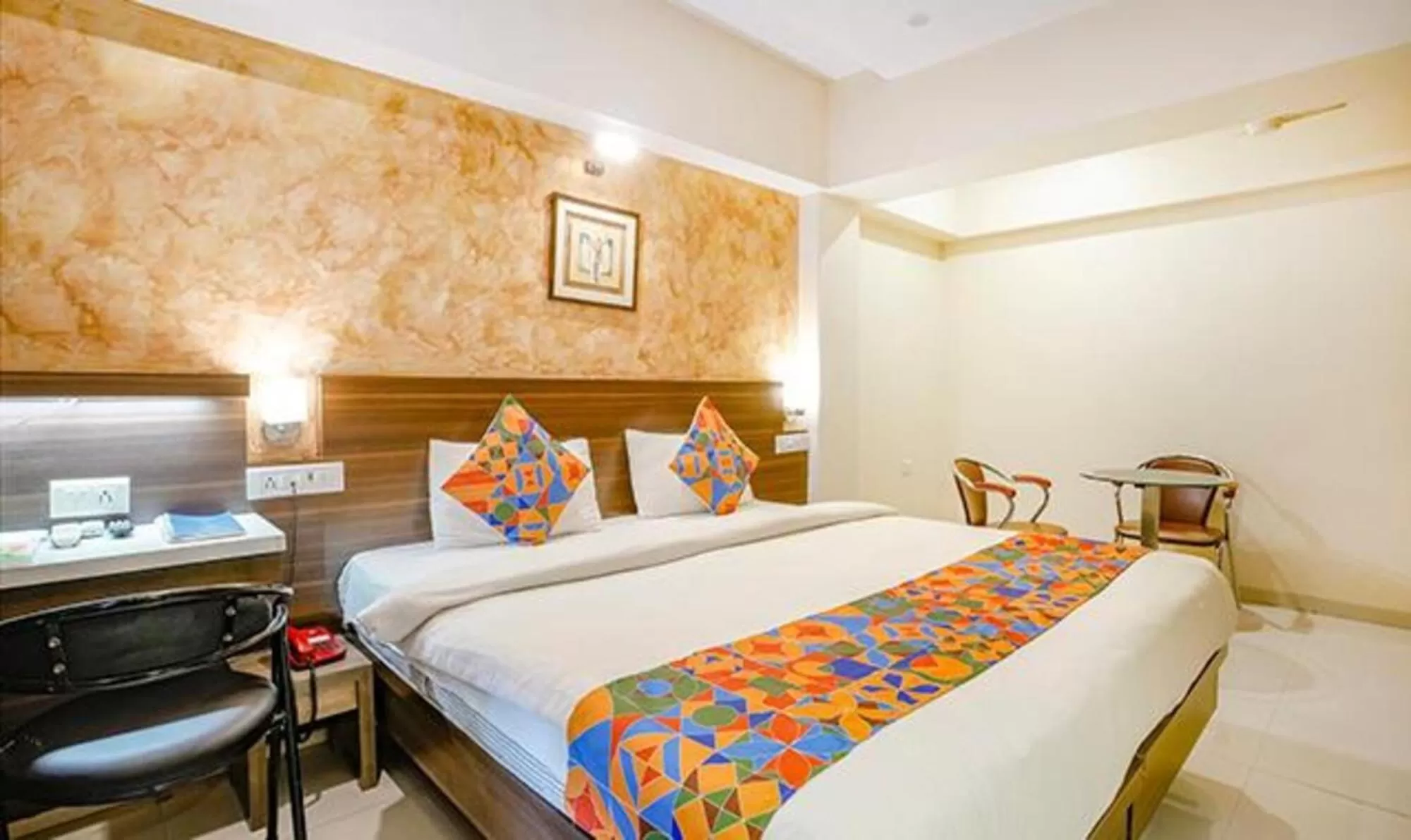 Bed in SriKrishna Paradise Hotel Thane Navi Mumbai