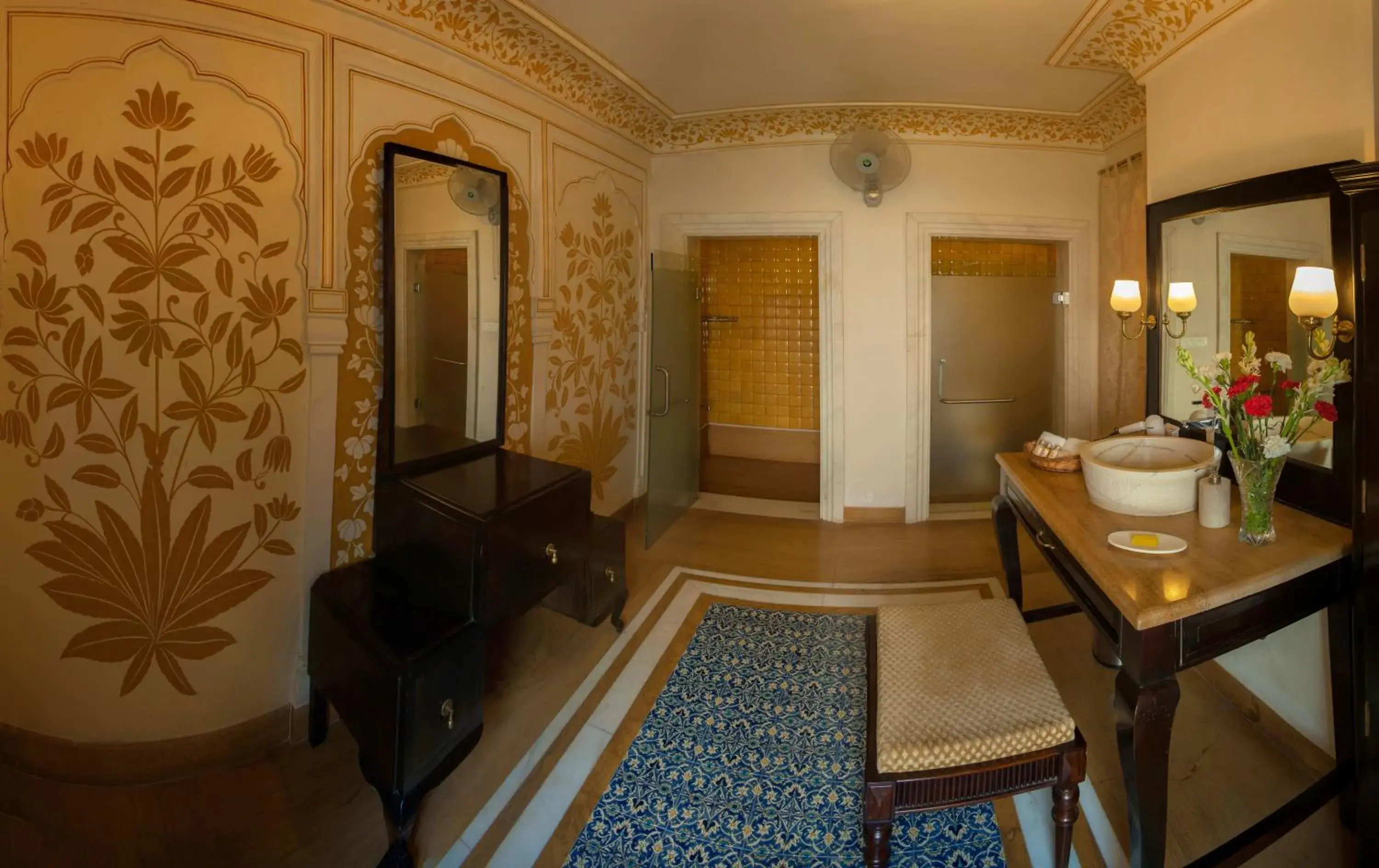 Bathroom, Seating Area in Royal Heritage Haveli