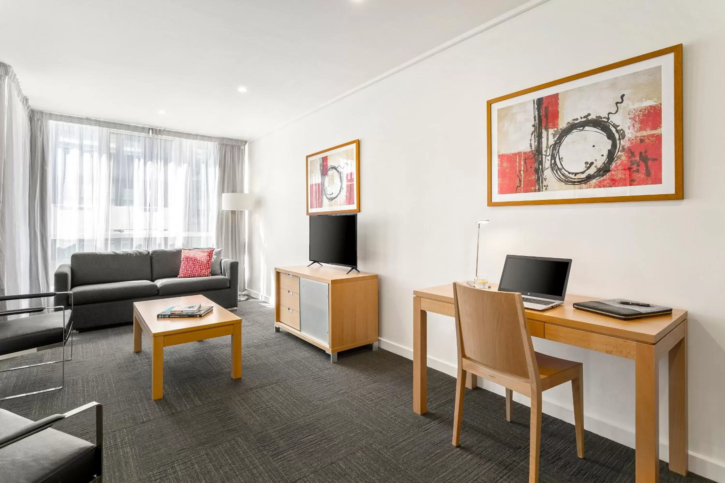 Living room, TV/Entertainment Center in Quest Southbank