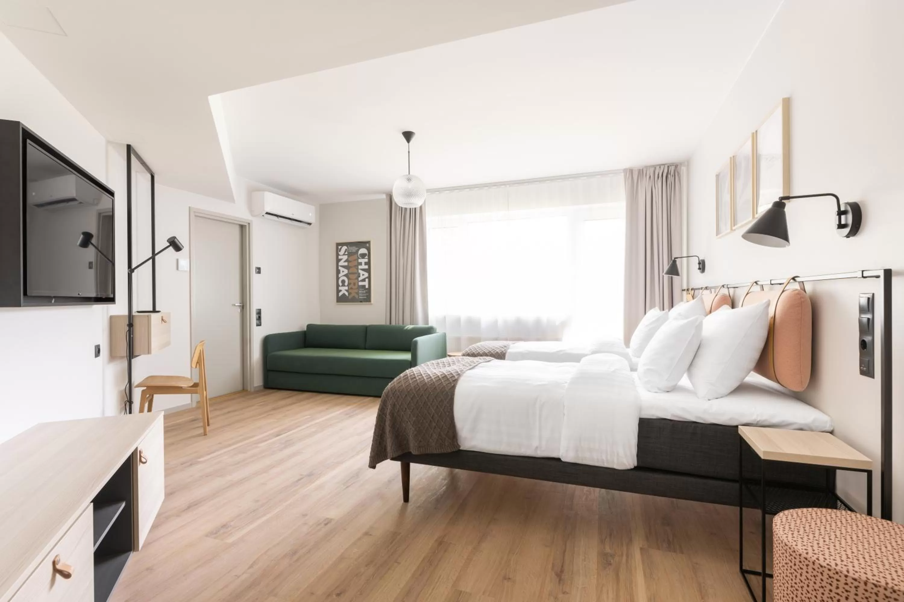 Bed in Oru Hub Hotel Tallinn - Handwritten Collection