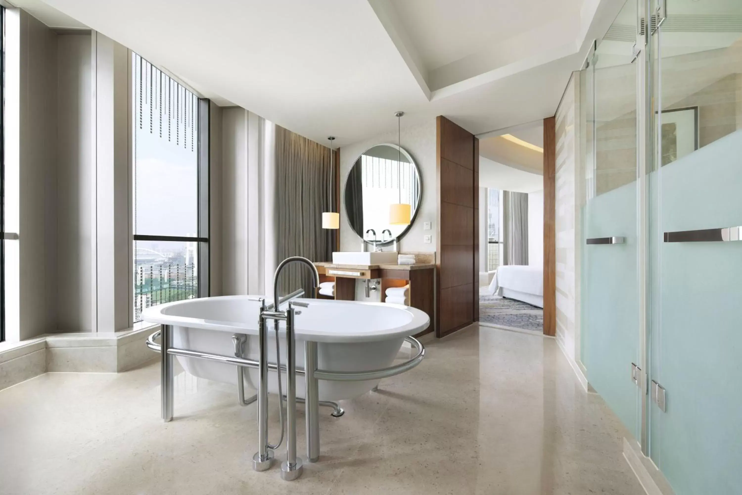 Bathroom in Sheraton Grand Shanghai Pudong Hotel & Residences