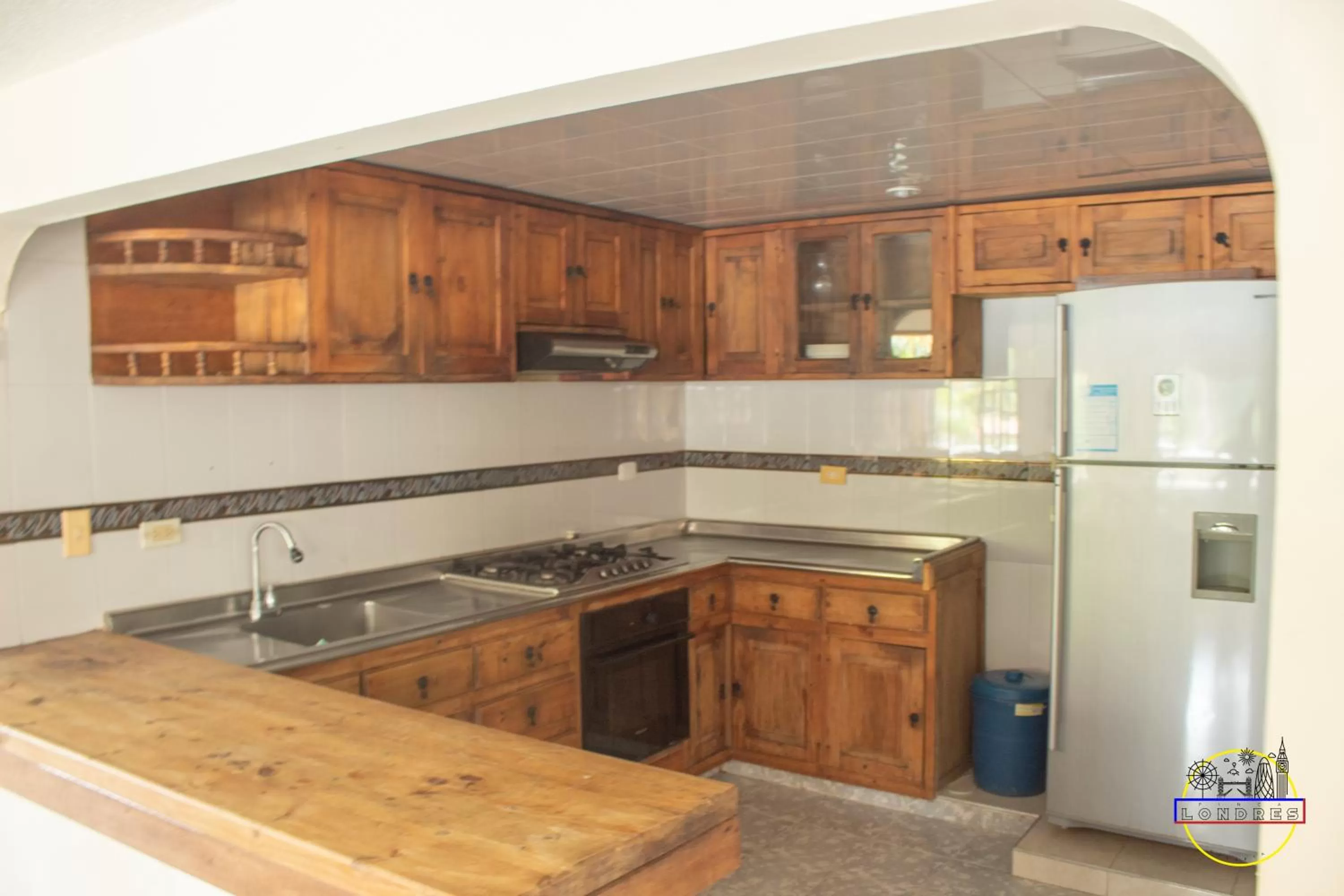 Kitchen or kitchenette in Hotel Finca Londres